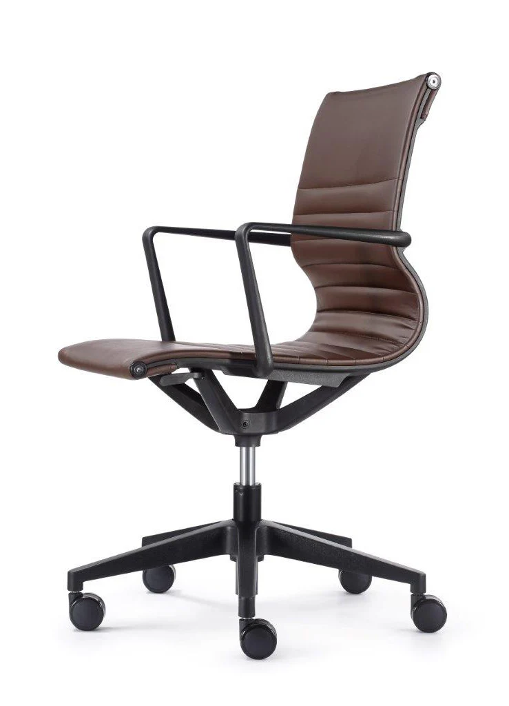 Black Vinyl Fle Tilt Chair By Homeroots - Image 9