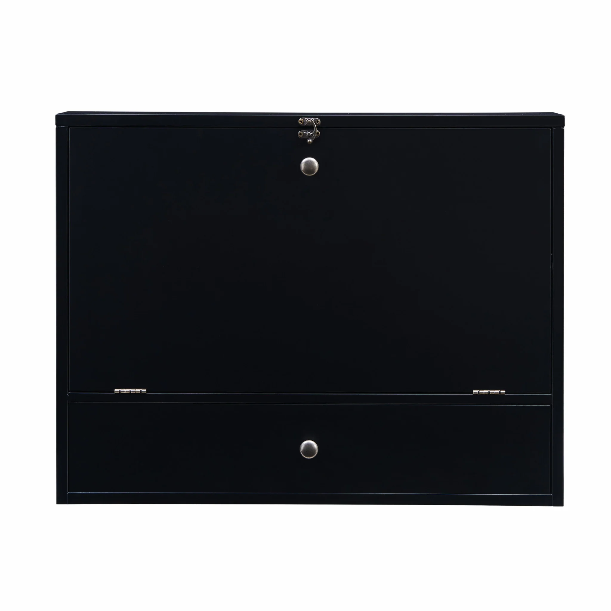 Black Wall Mount Folding Desk By Homeroots - Image 4