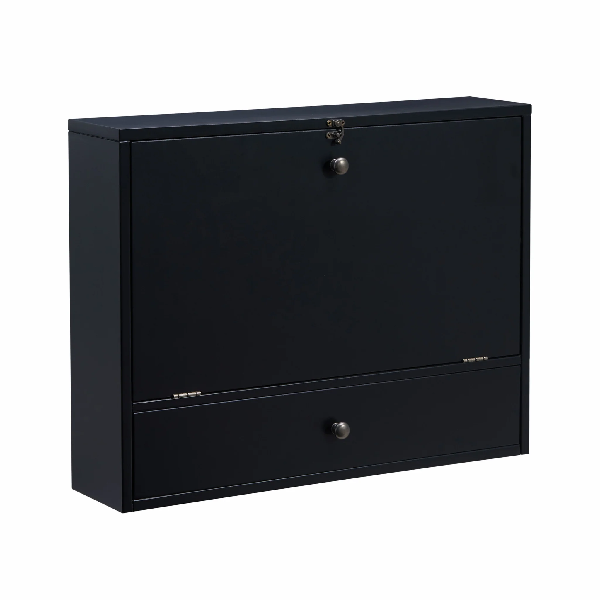 Black Wall Mount Folding Desk By Homeroots - Image 5
