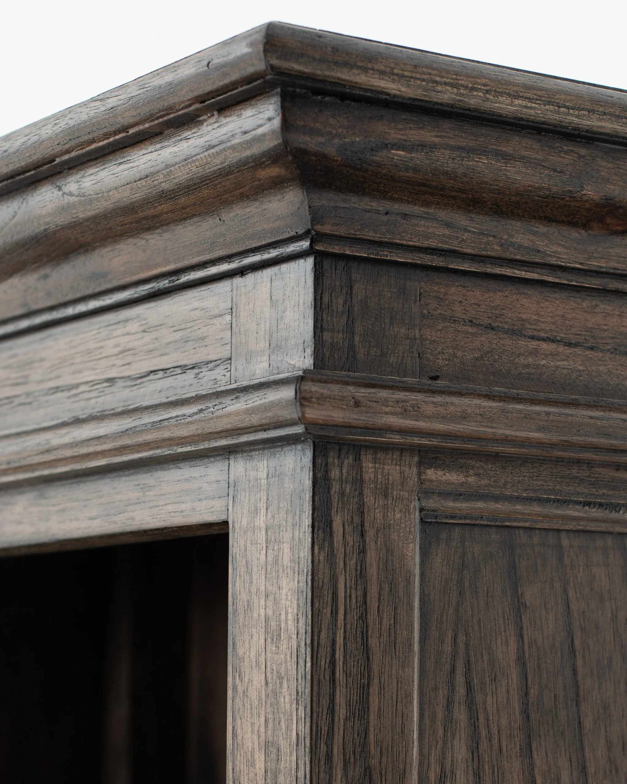 Black Wash Bookcase With One Drawer By Homeroots - Image 7