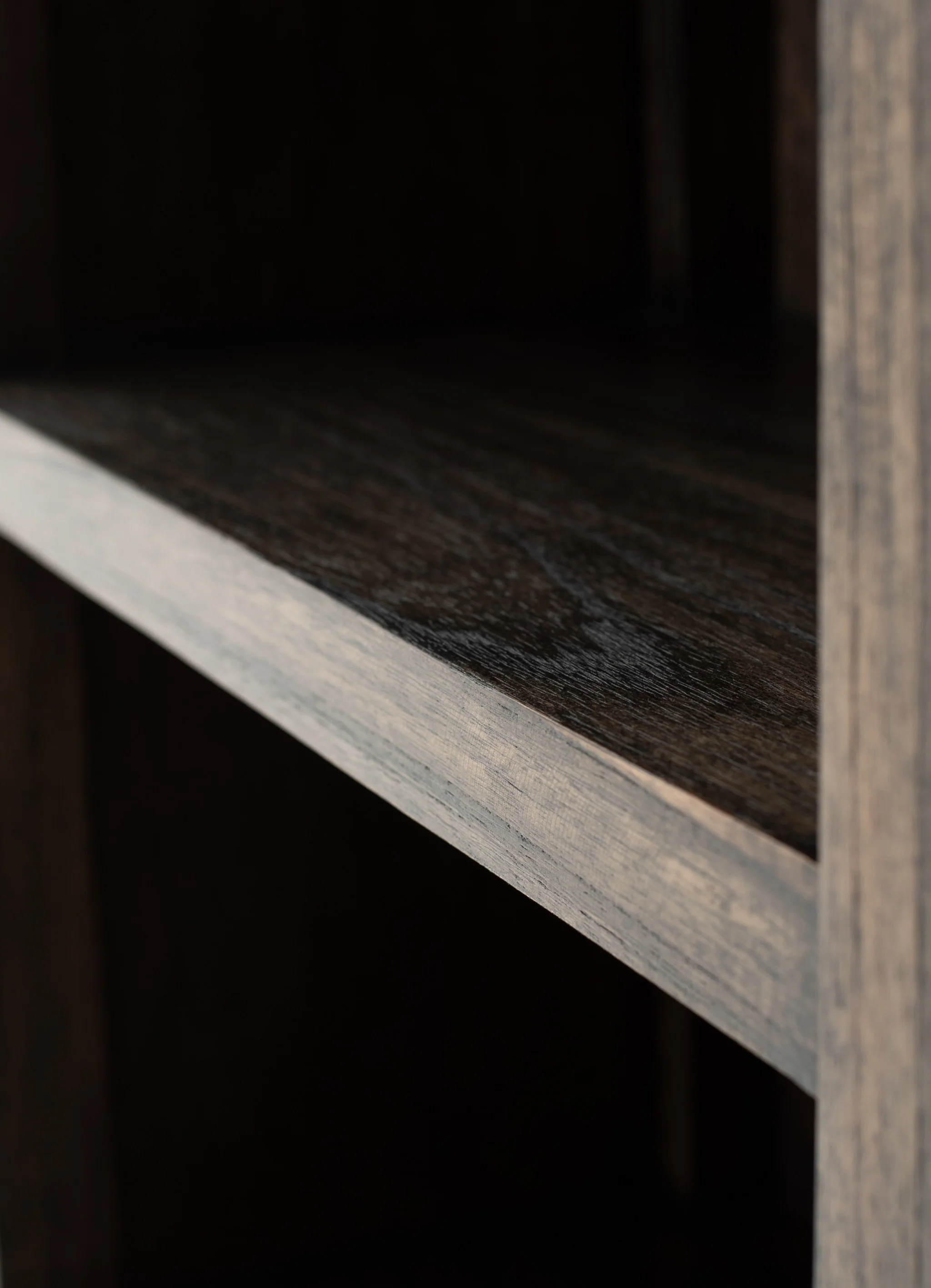 Black Wash Bookcase With One Drawer By Homeroots - Image 8