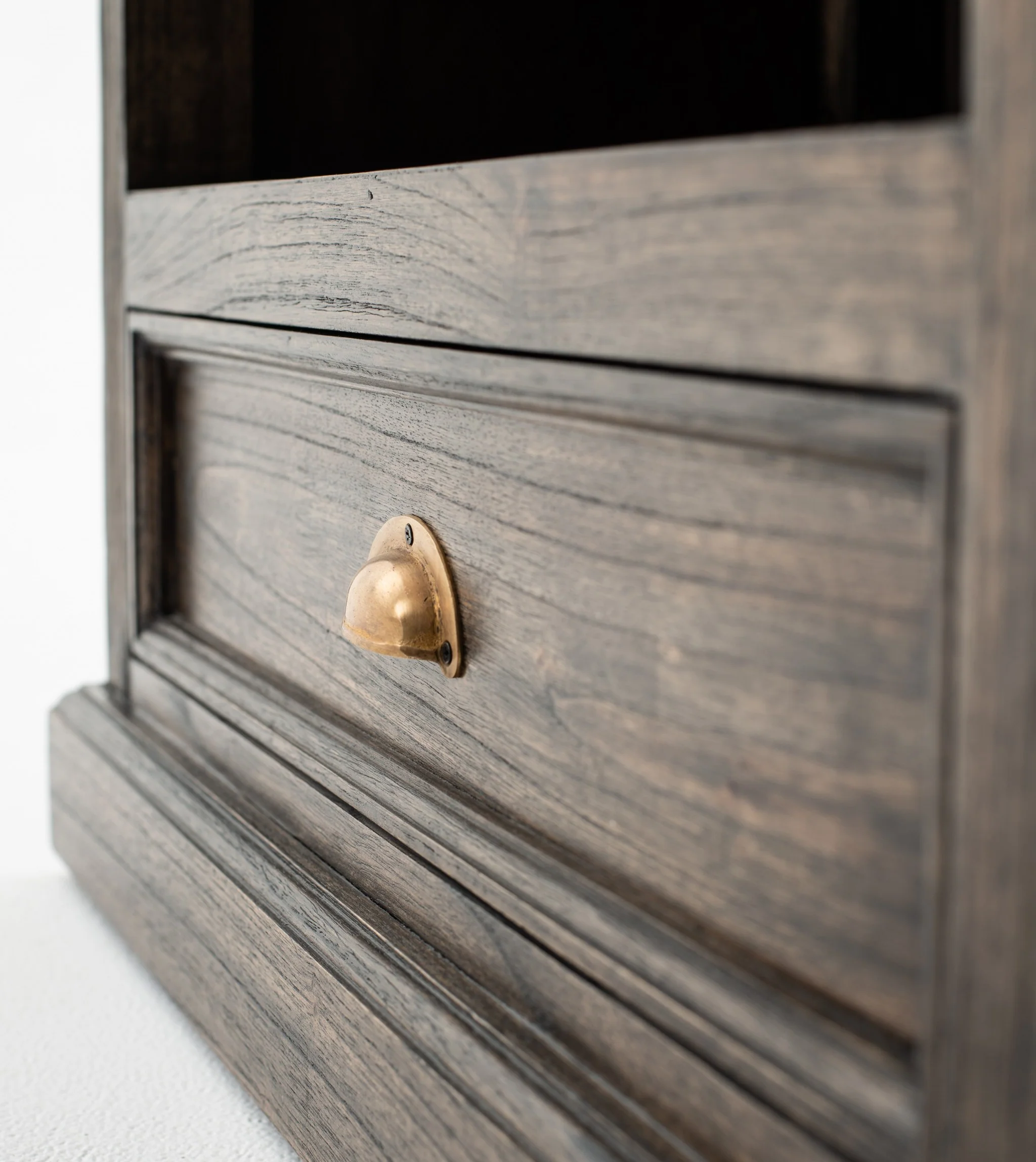 Black Wash Bookcase With One Drawer By Homeroots - Image 9