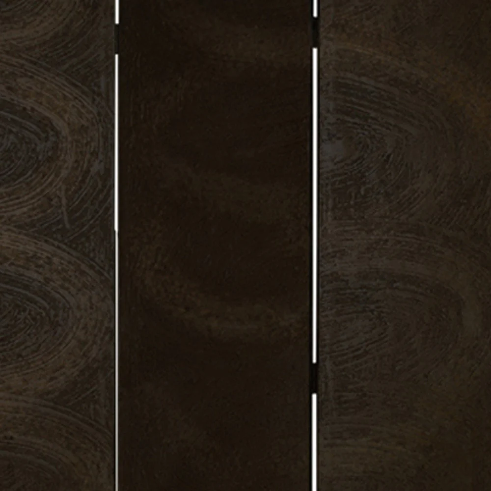 Black Wood Canvas Screen By Homeroots - Image 5