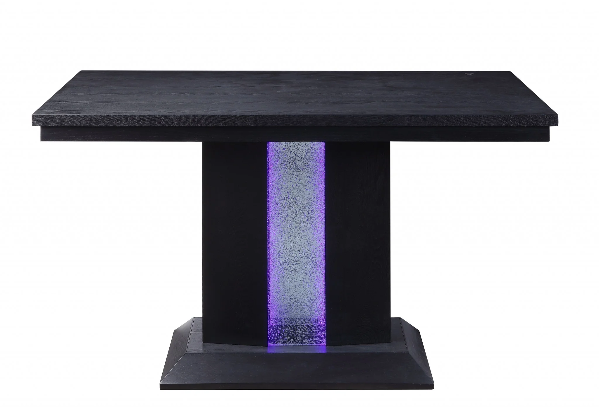 Black Wood LED Counter Height Table By Homeroots - Image 3