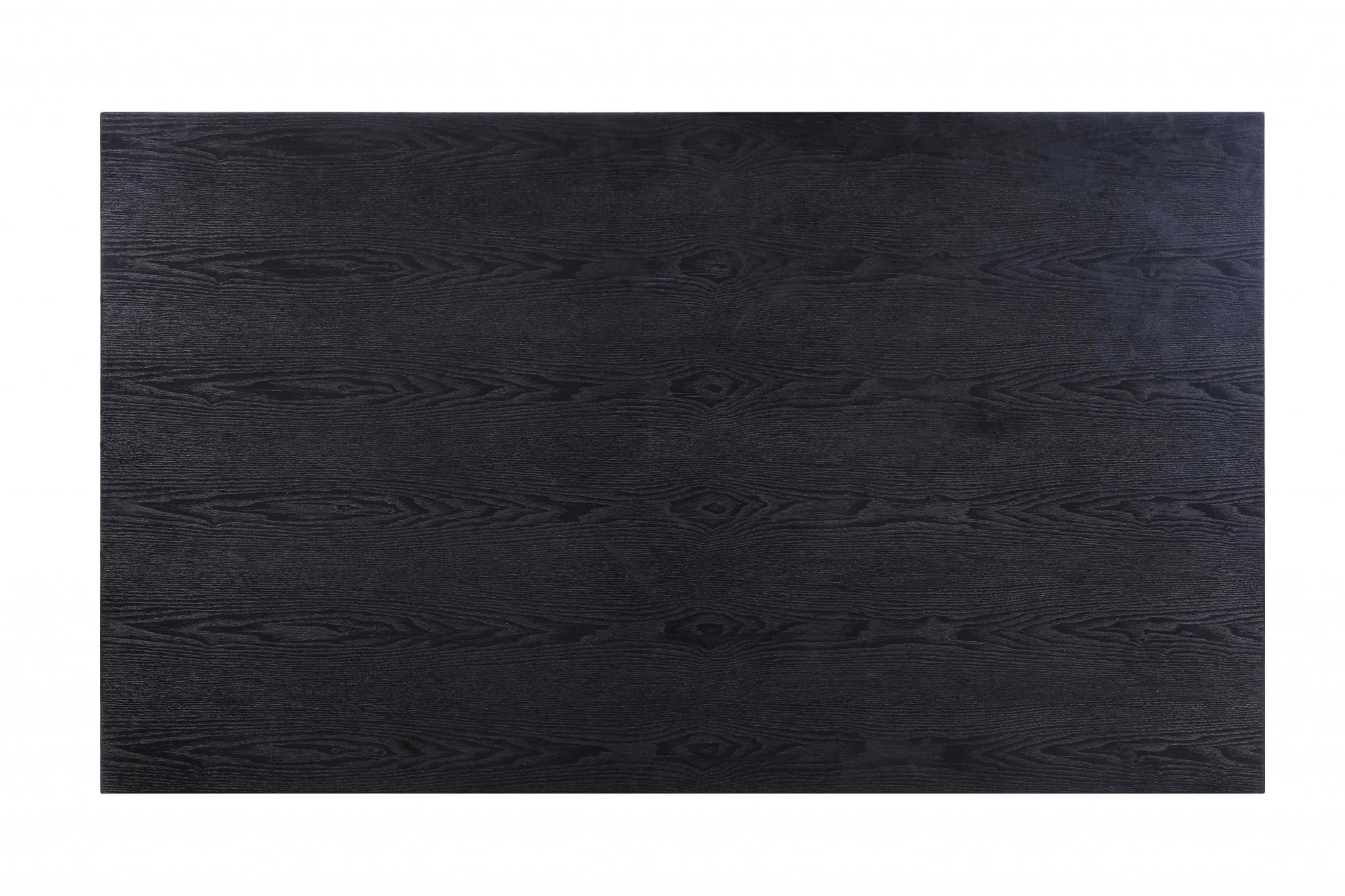 Black Wood Led Glass Dining Table By Homeroots - Image 2