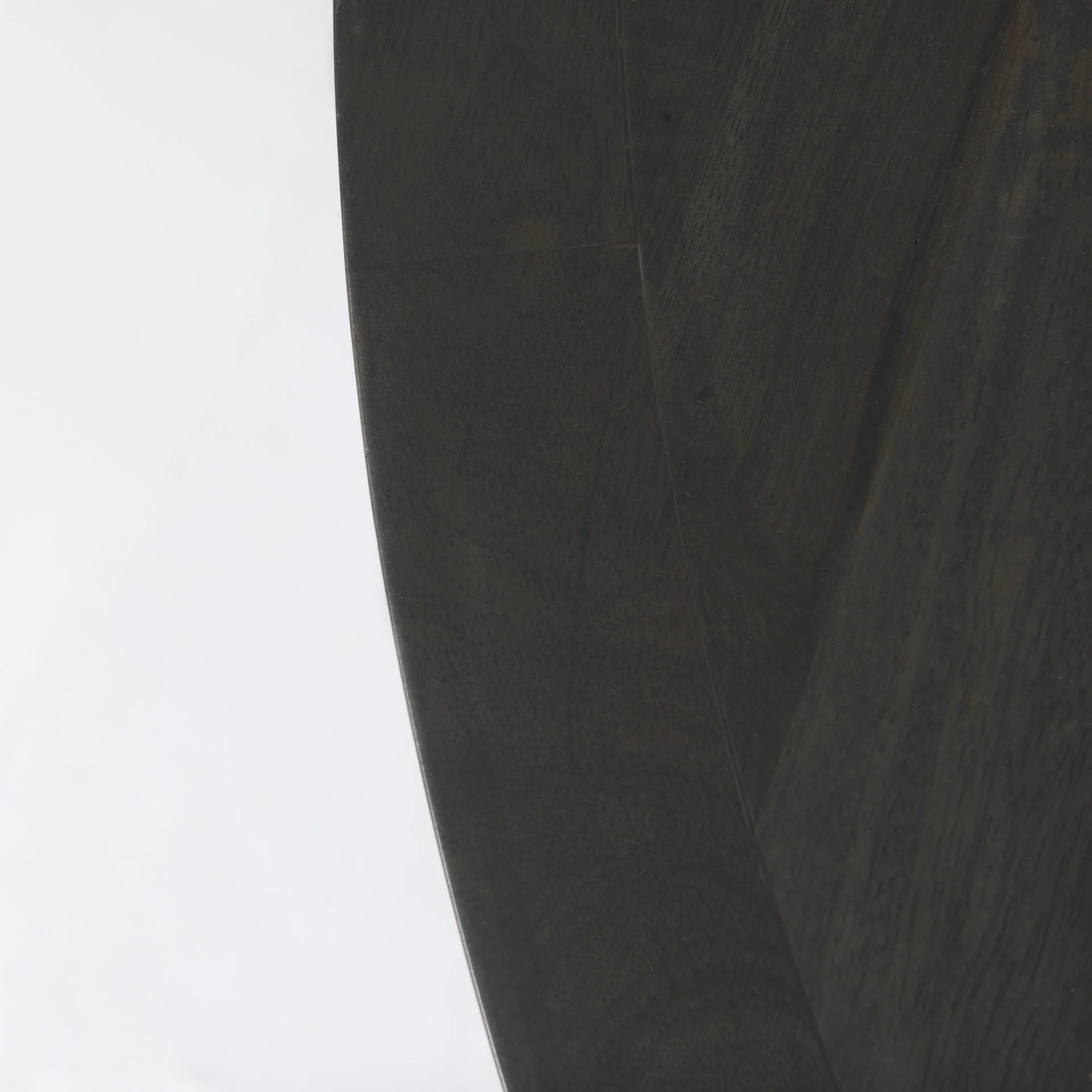 Black Wood Round Geometric Dining Table By Homeroots - Image 6