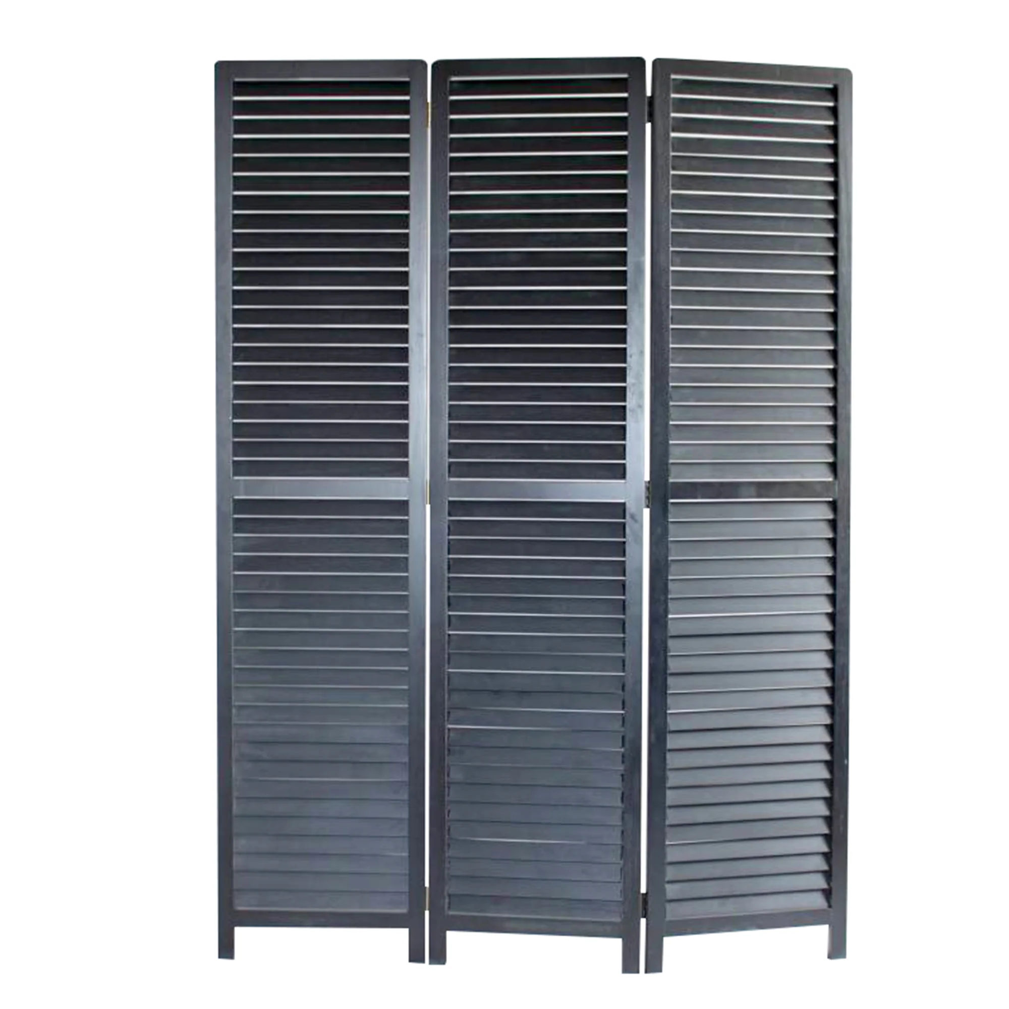 Black Wood Screen By Homeroots - 274725 - Image 2