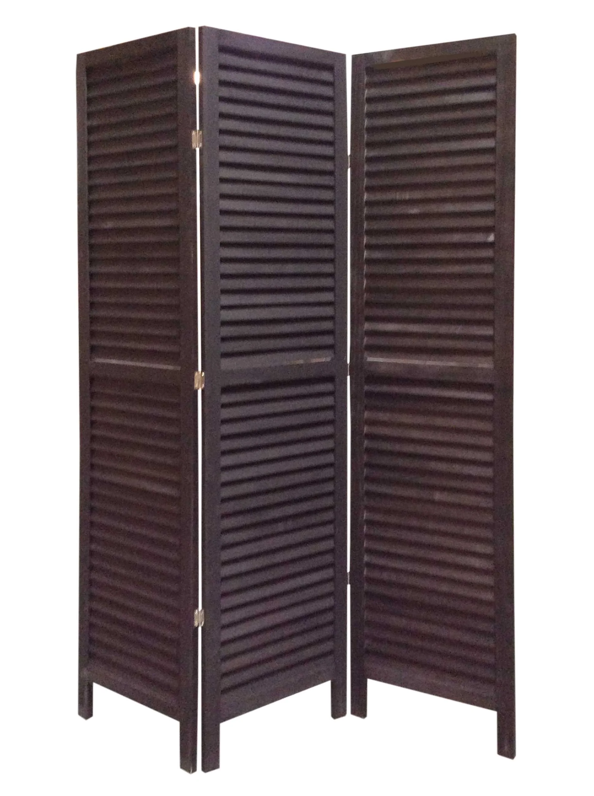 Black Wood Shutter - Screen By Homeroots - Image 2