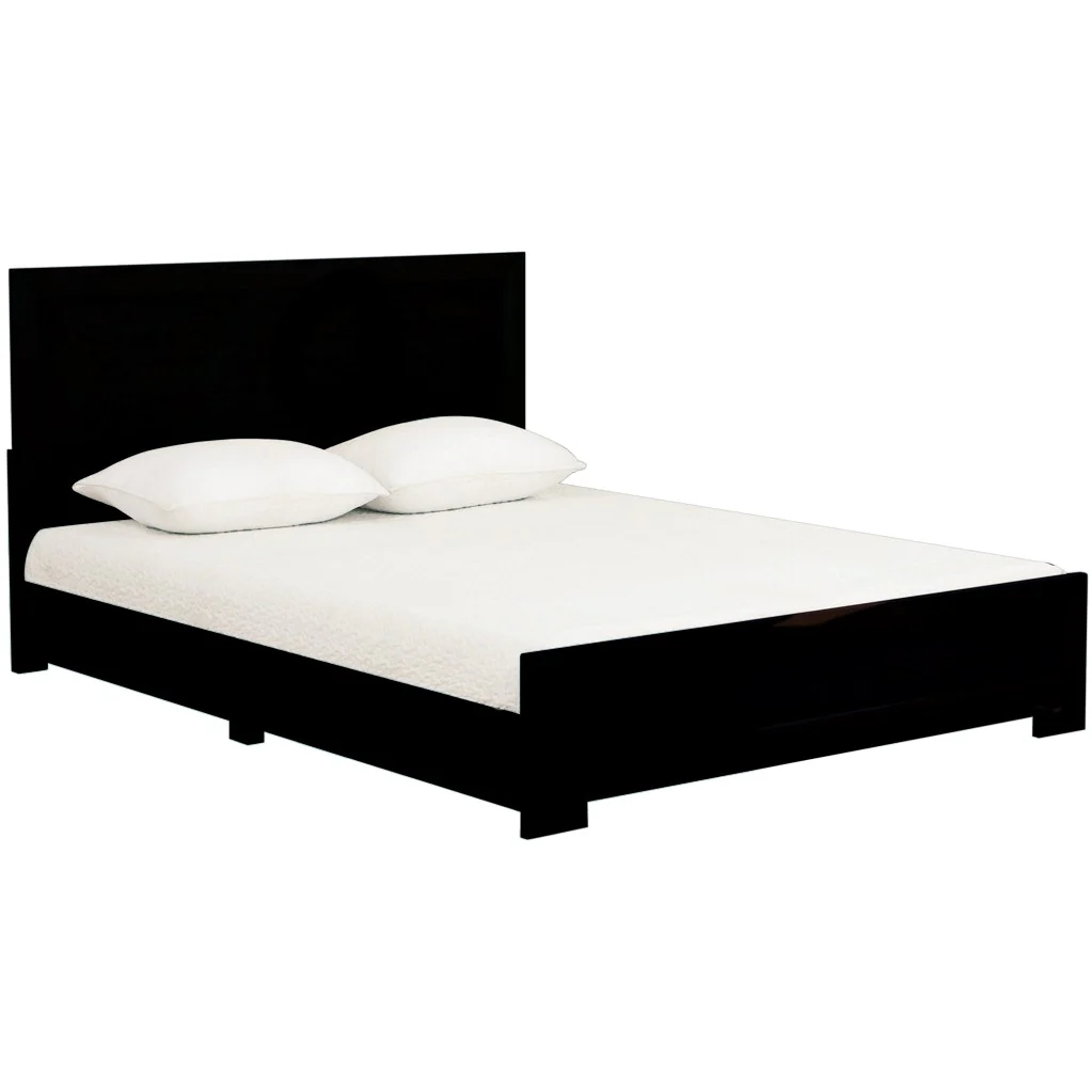 Black Wood Twin Platform Bed By Homeroots - 397071 - Image 3