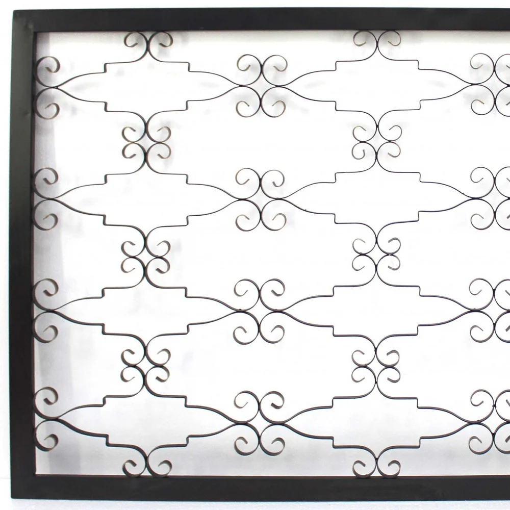 Black Wooden Framed Metal - Wall Decor By Homeroots - Image 3