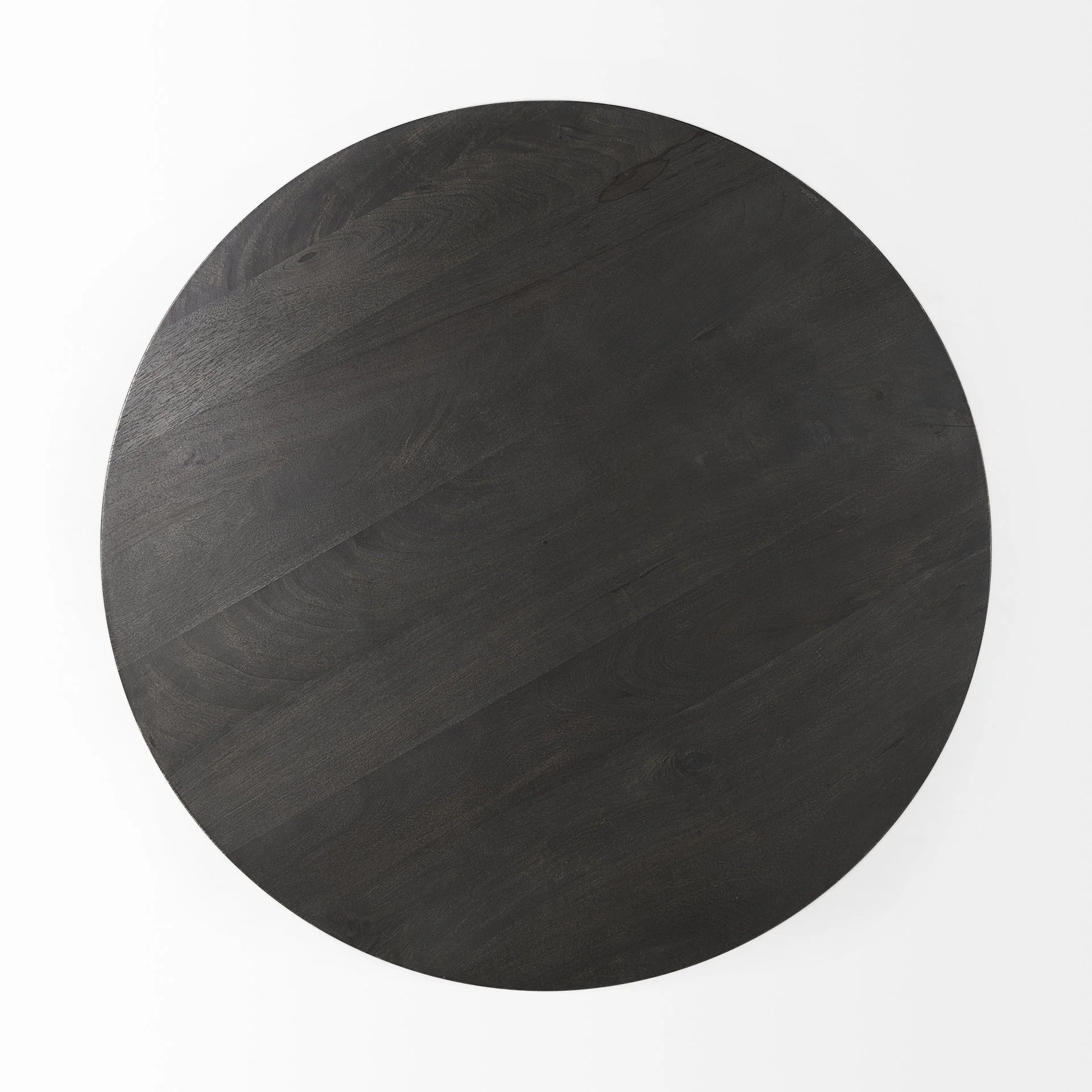 Black Wooden Pedestal Base Coffee Table By Homeroots - Image 3