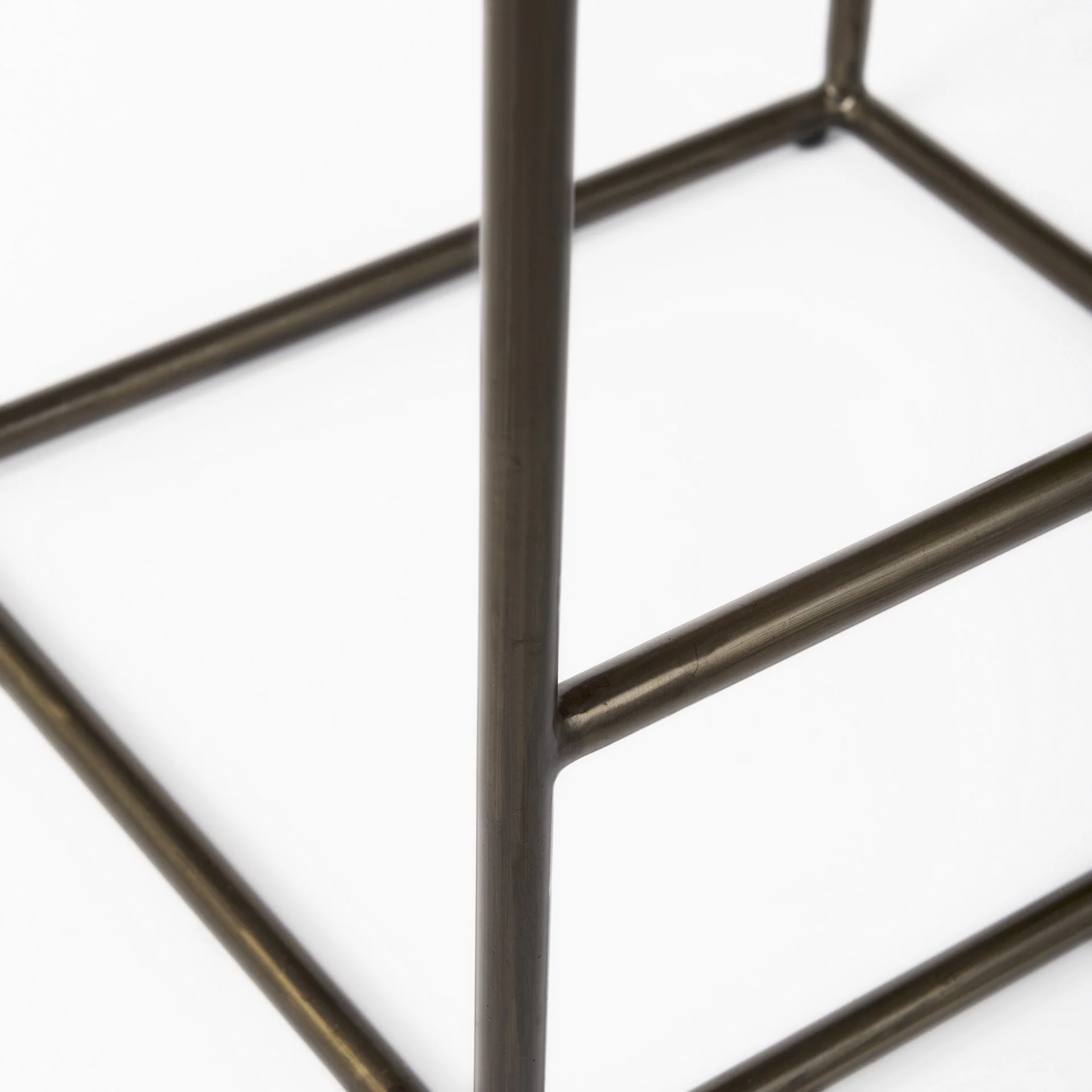 Black Woven Leather Counter Stool By Homeroots - Image 8