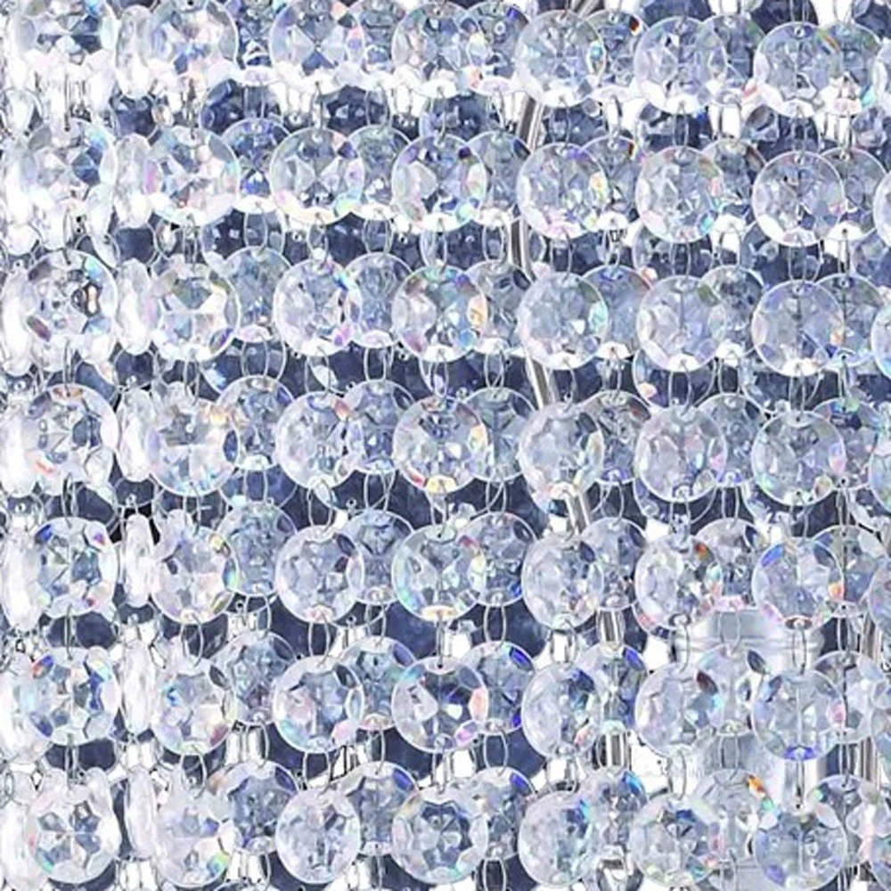 Bling Glam Faux Crystal Rectangular Table Lamp By Homeroots - Image 4