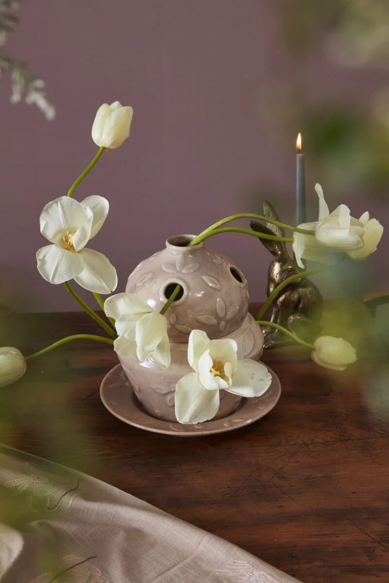 Blossoming Tulipiere Vase 10" By Accent Decor - Image 2