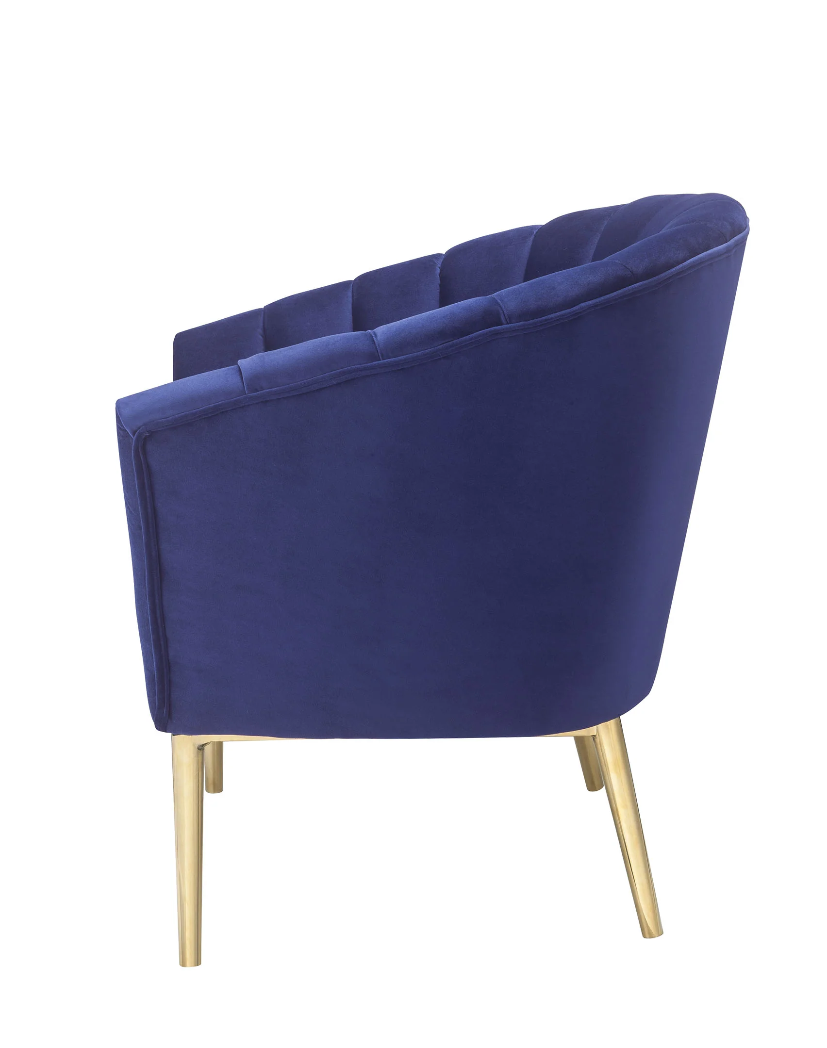 Blue Accent Chair By Homeroots - Image 4