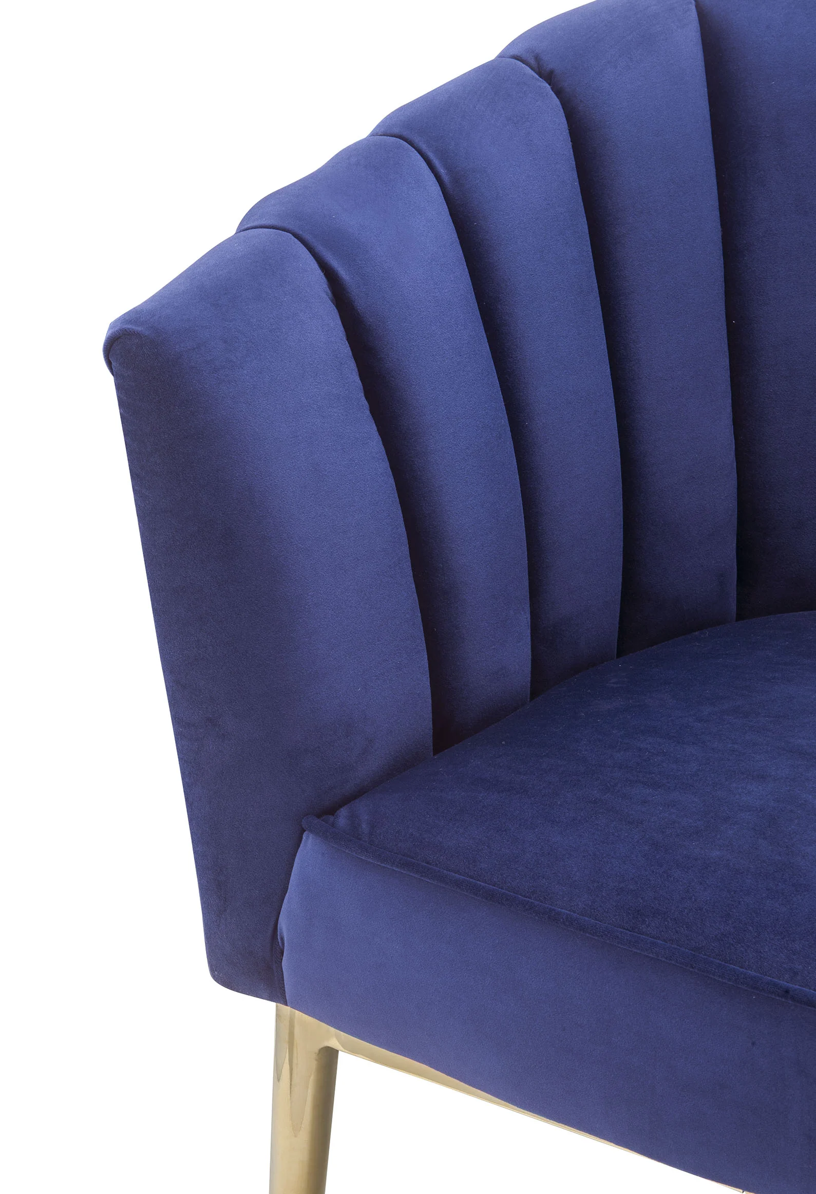 Blue Accent Chair By Homeroots - Image 5
