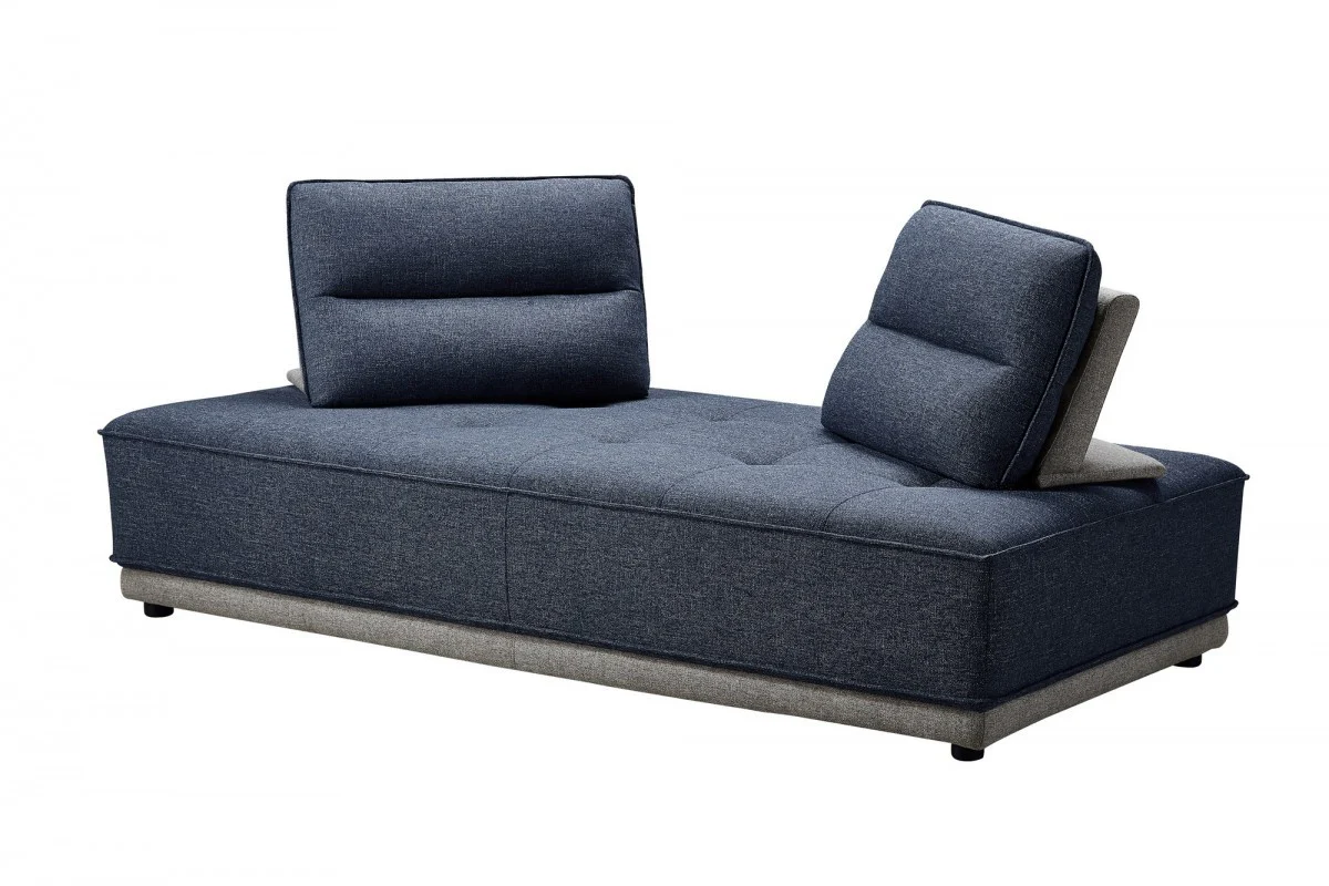 Blue and Gray Ultimate Lounger Modular Sectional Sofa By Homeroots - Image 5