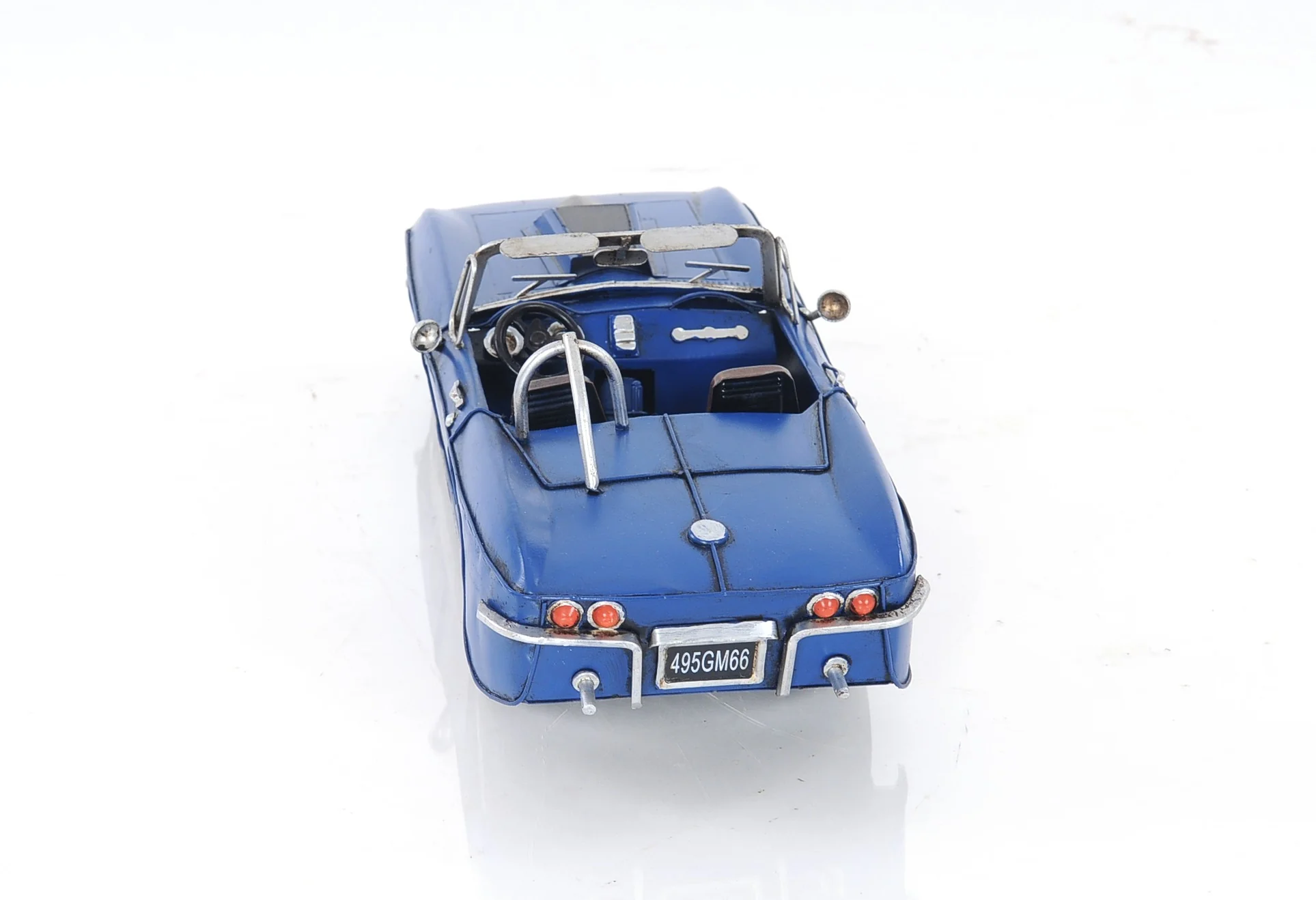 Blue Corvette Stingray Sculpture By Homeroots - Image 5