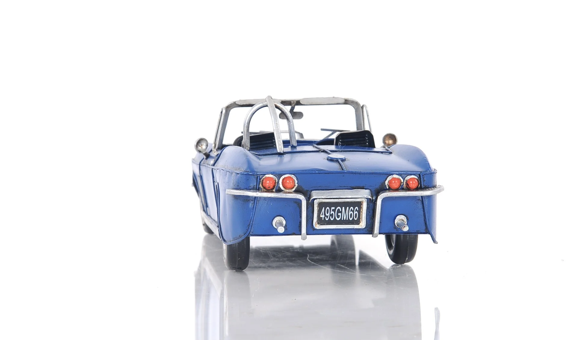 Blue Corvette Stingray Sculpture By Homeroots - Image 6