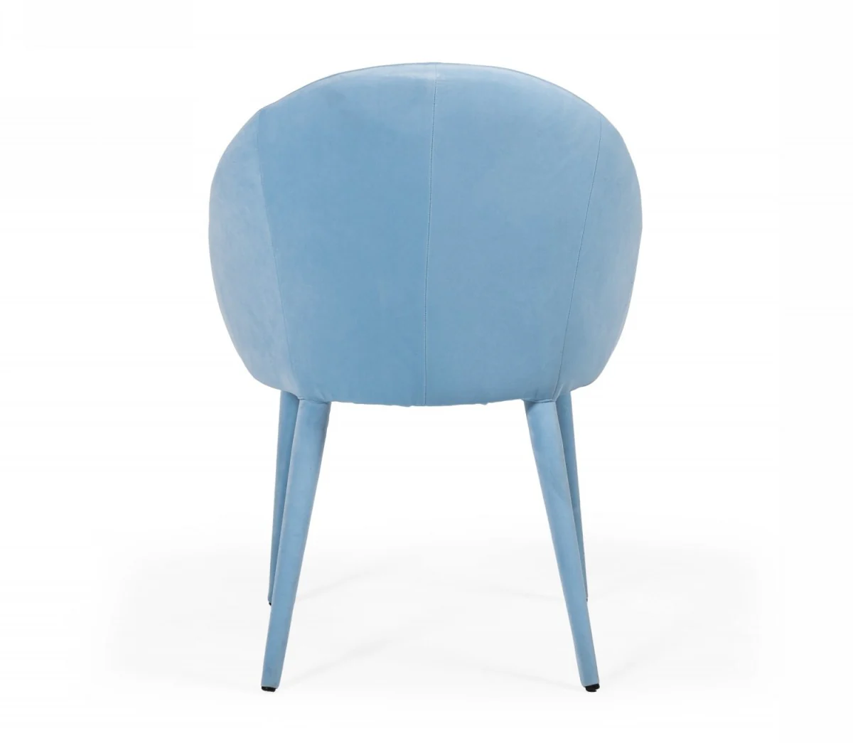 Blue Fabric Wrapped Dining Chair By Homeroots - Image 4