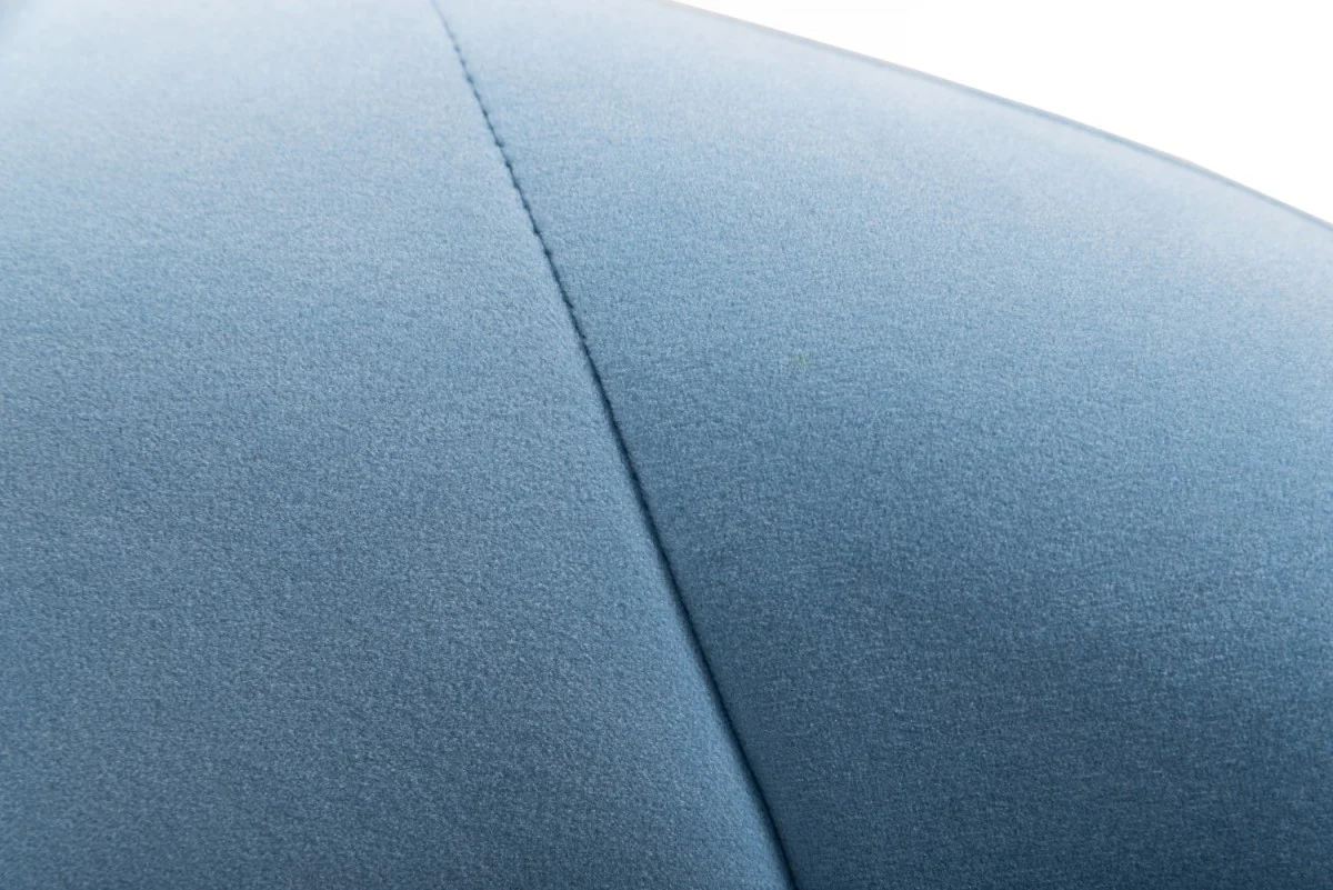 Blue Fabric Wrapped Dining Chair By Homeroots - Image 6