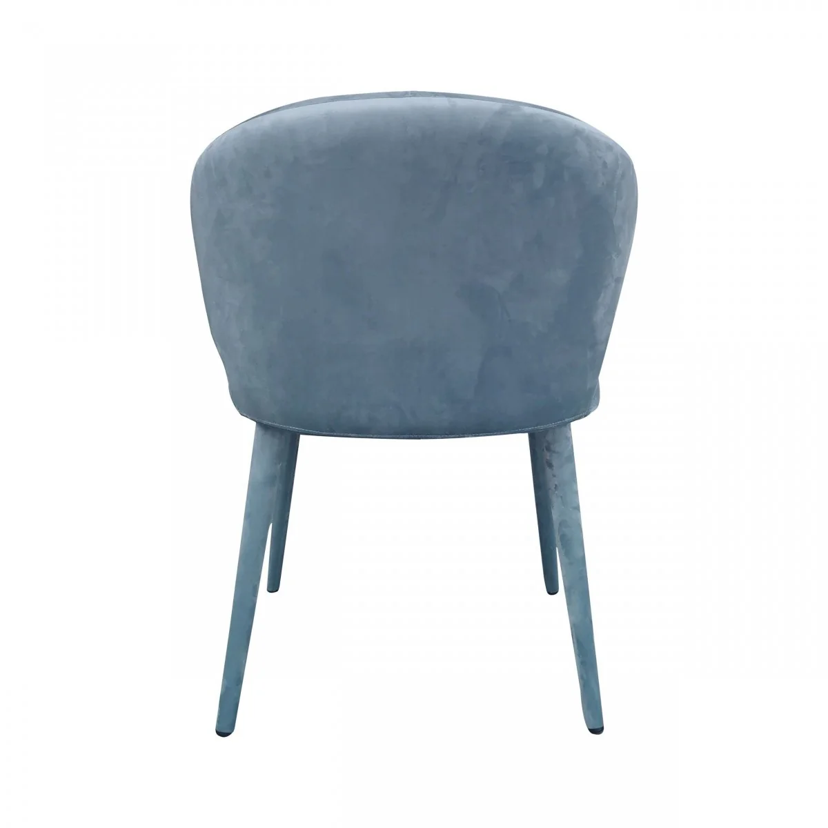 Blue Gray Fabric Wrapped Dining Chair By Homeroots - Image 4