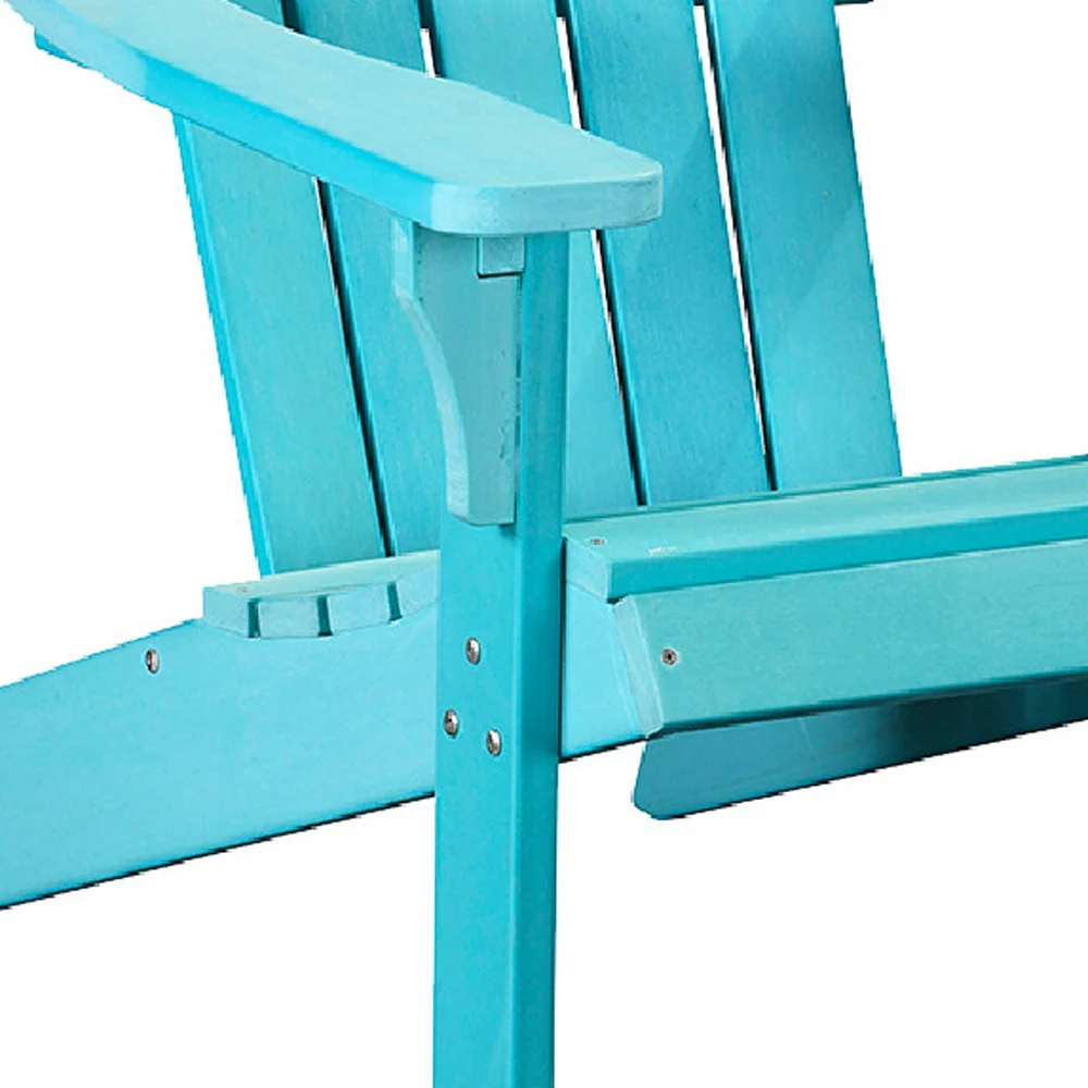 Blue Heavy Duty Plastic Adirondack Chair By Homeroots - Image 5