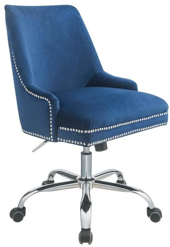 Blue Plywood Office Chair By Homeroots - Image 2