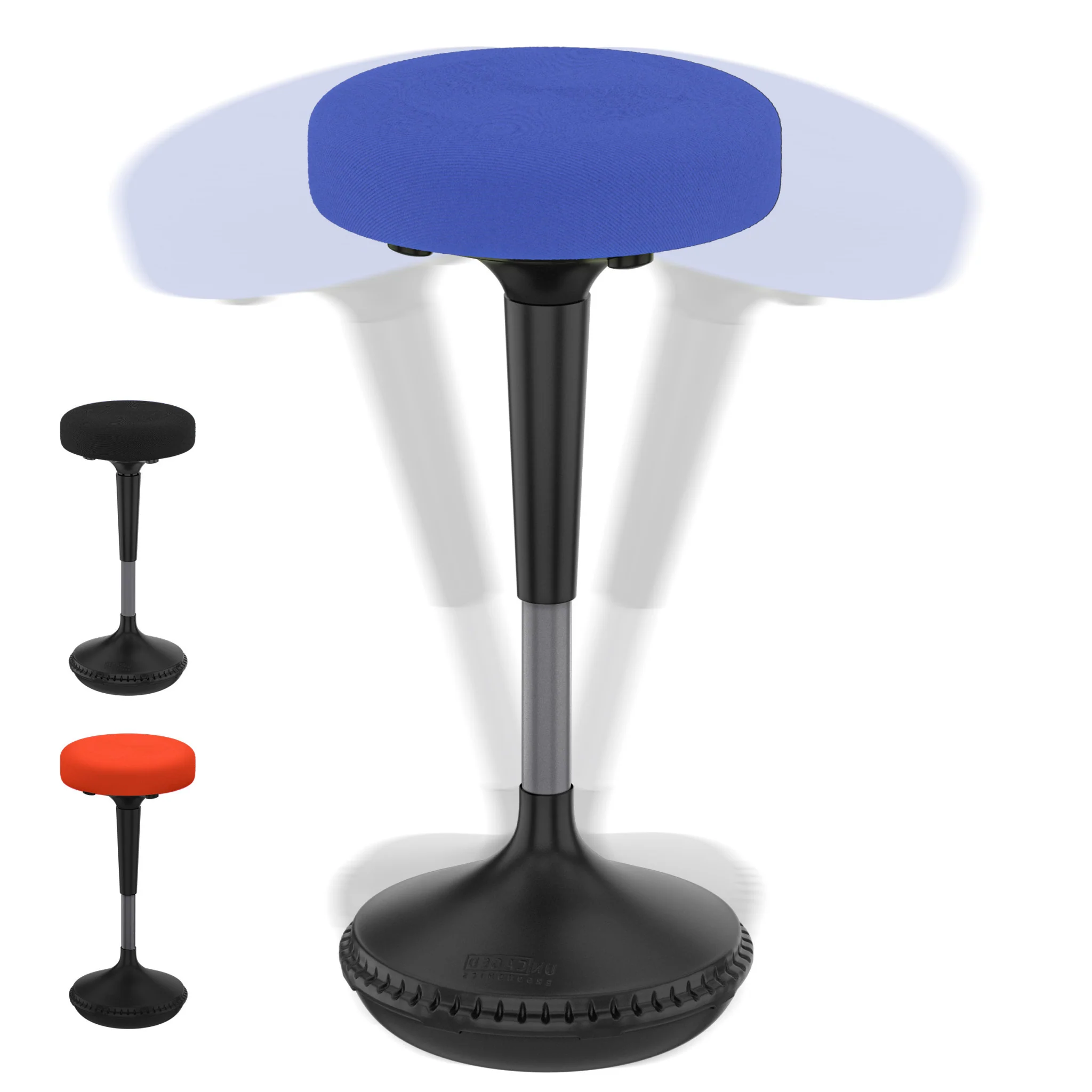 Blue Tall Swivel Active Balance Chair By Homeroots - Image 2