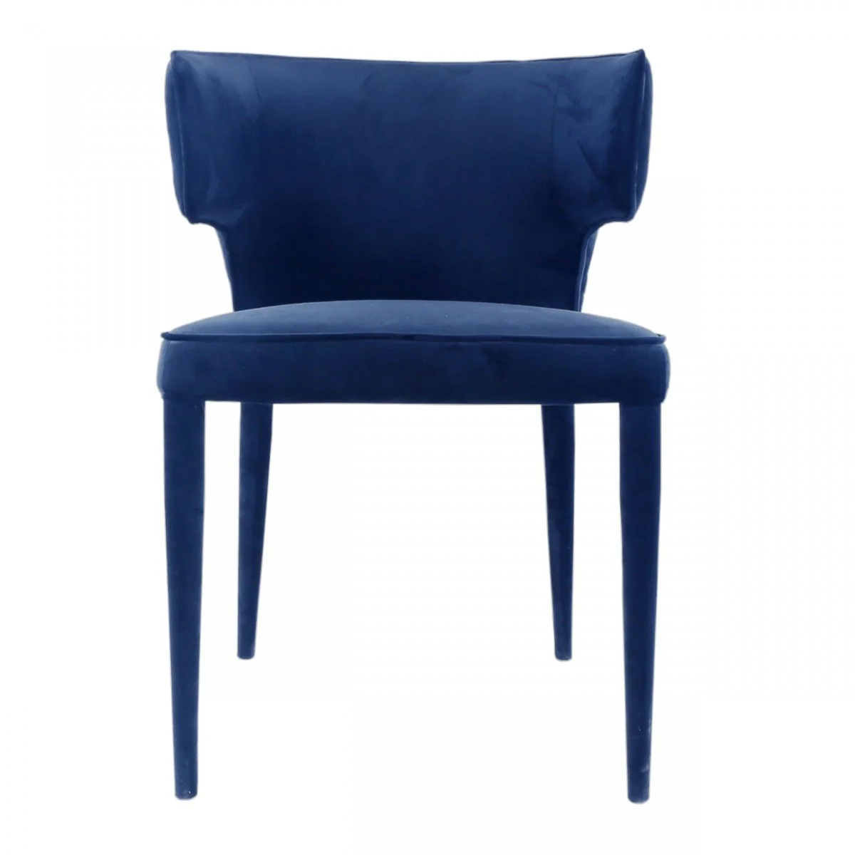 Blue Velvet Wrapped Dining Chair By Homeroots - Image 2