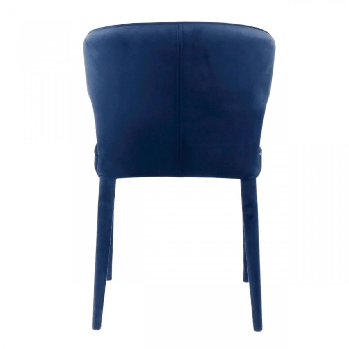 Blue Velvet Wrapped Dining Chair By Homeroots - Image 4