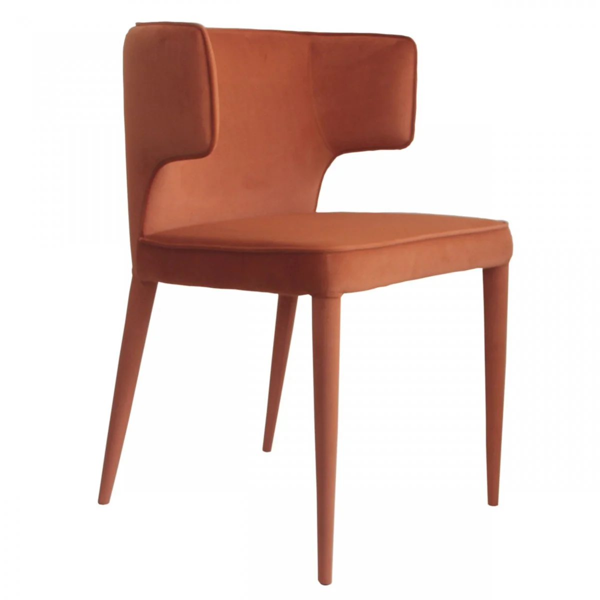 Blue Velvet Wrapped Dining Chair By Homeroots - Image 8