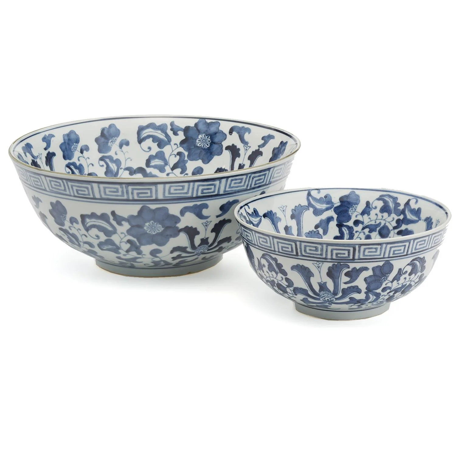 Blue & White Lotus Flower Bowl Set Of 4 By Tozai Home - Image 2