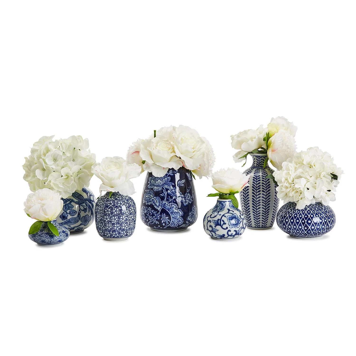 Blue & White S/14 Vase By Tozai Home - Image 4