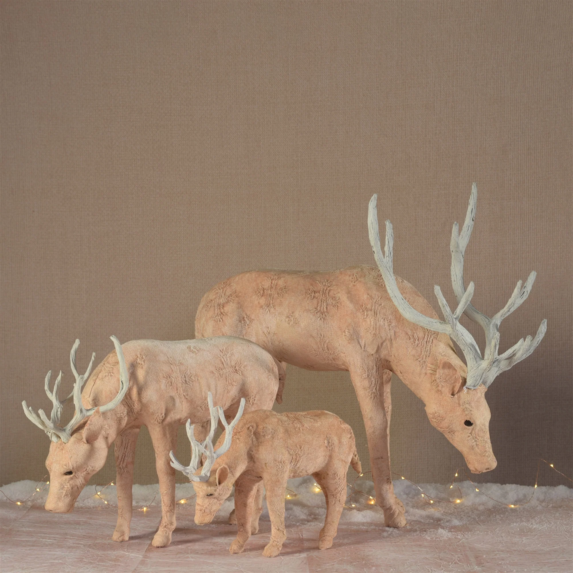 Blush Stag Grazing- Ex Large - Stonewashed Pink By HomArt - Image 2
