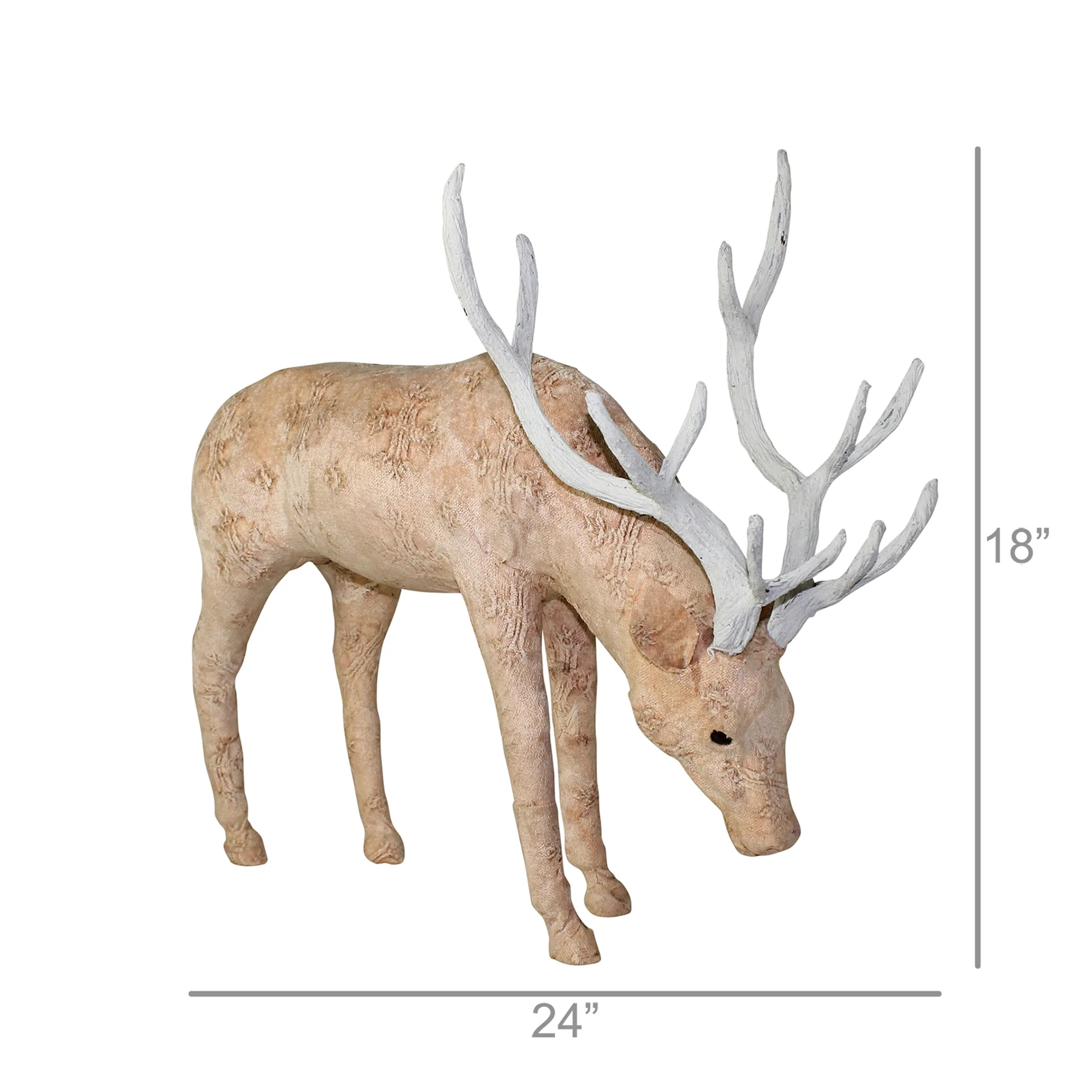 Blush Stag Grazing- Ex Large - Stonewashed Pink By HomArt - Image 4