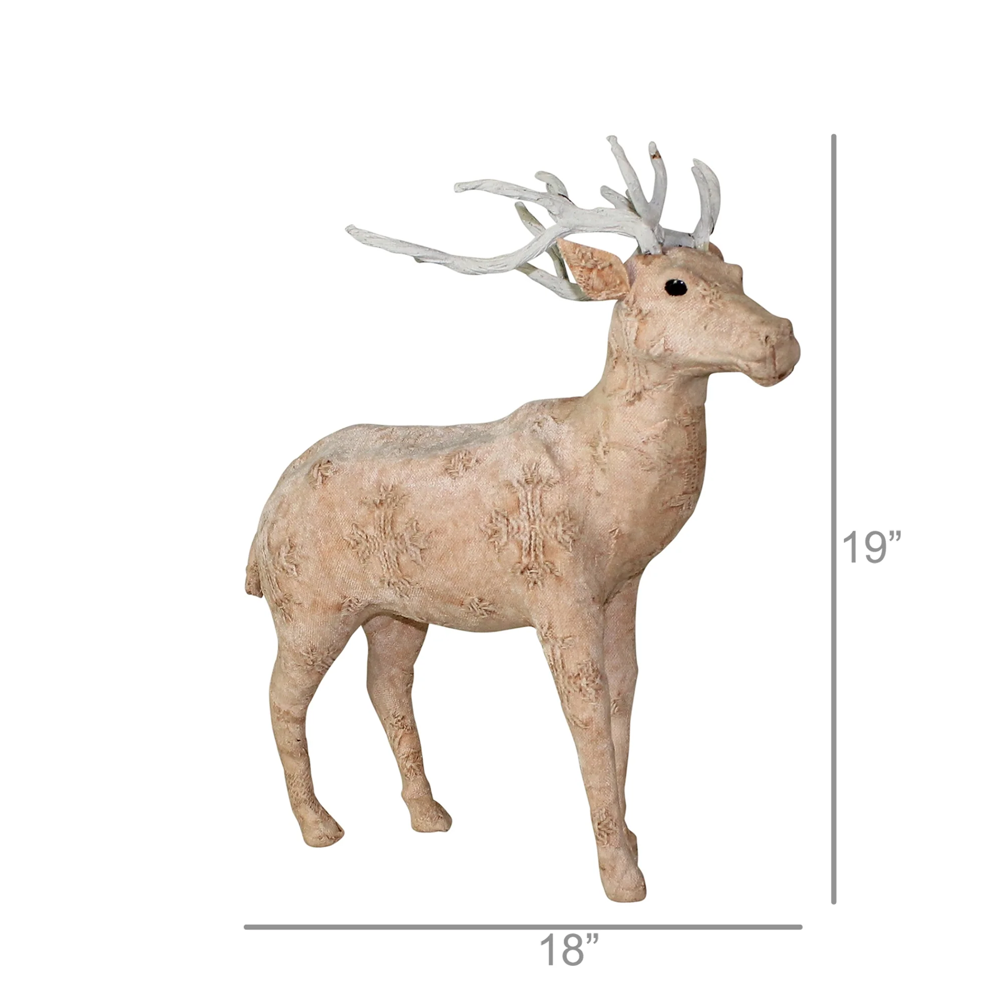 Blush Stag Standing - Large - Stonewashed Pink Set Of 2 By HomArt - Image 4