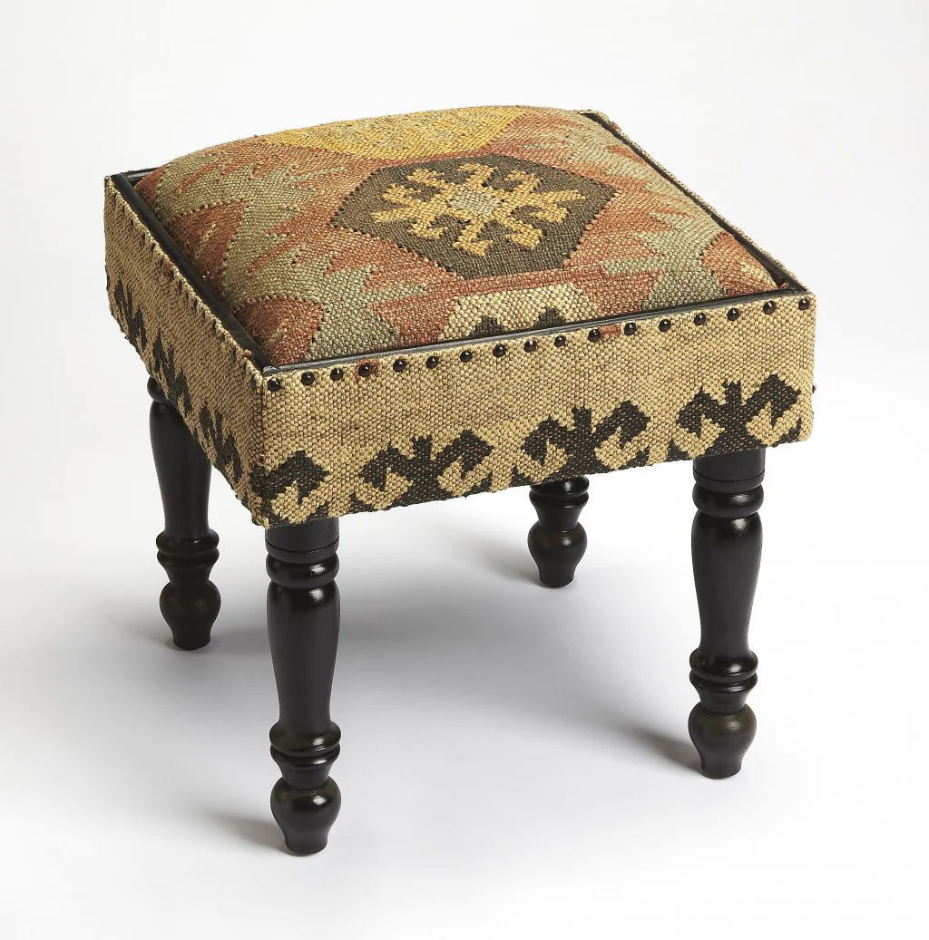 Bohemian Jute Stool By Homeroots - Image 2