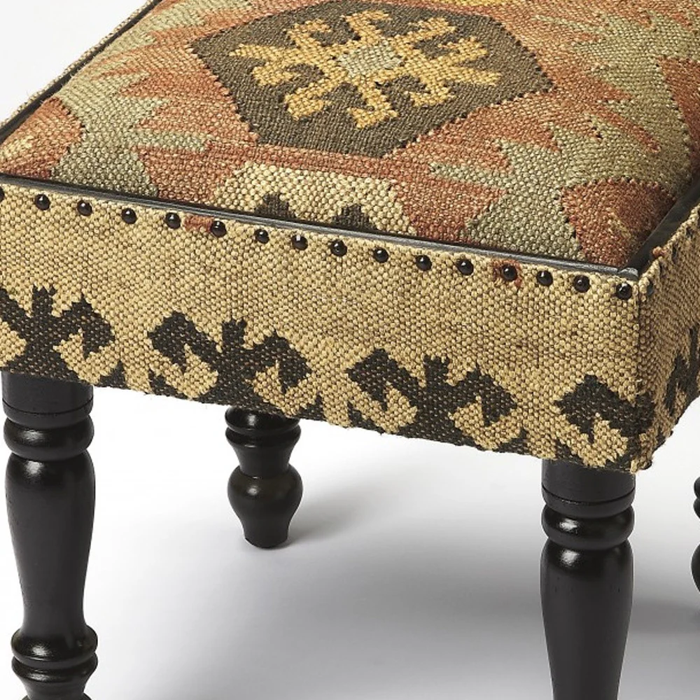 Bohemian Jute Stool By Homeroots - Image 5