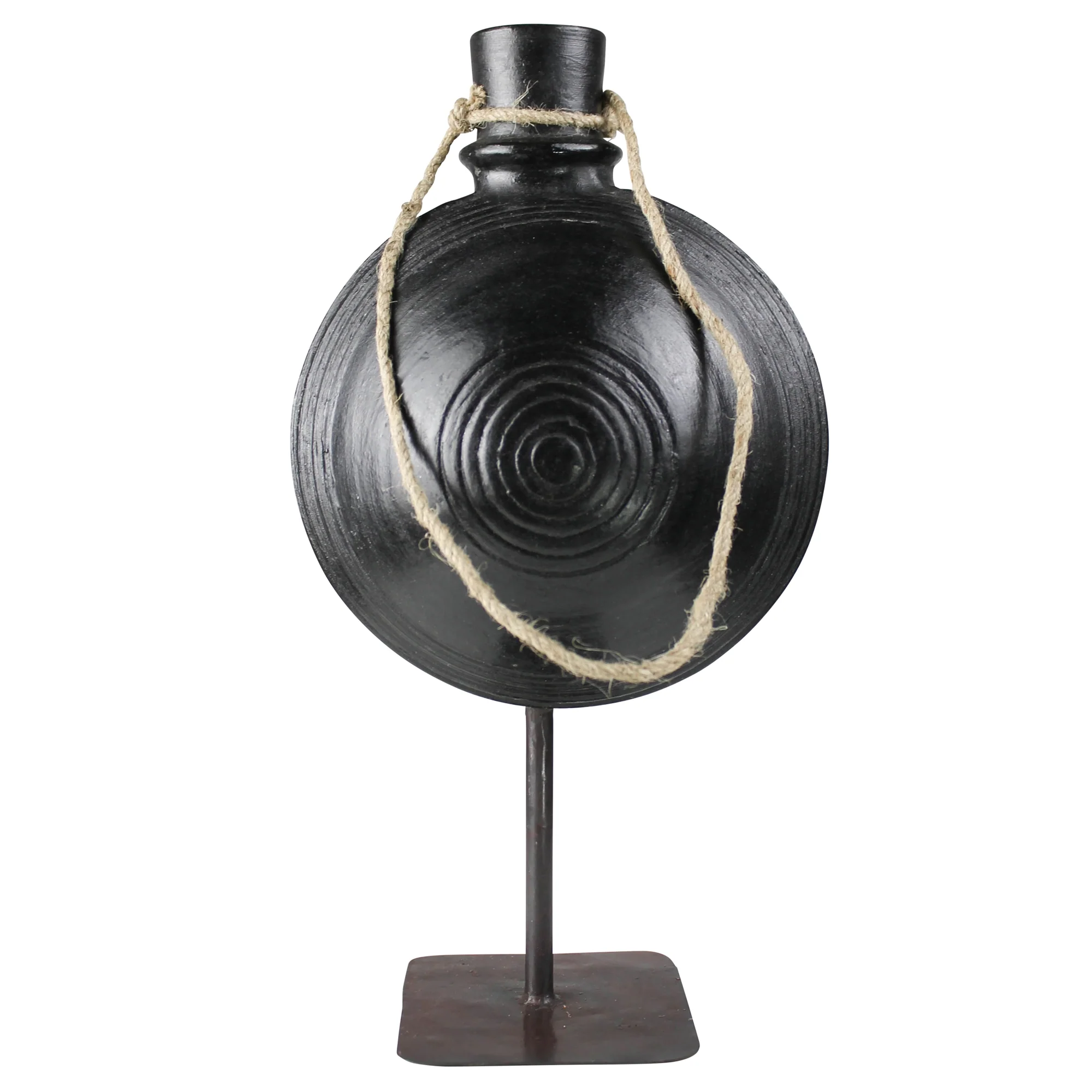 Bola Clay Pot on Stand - Large By HomArt - Image 3