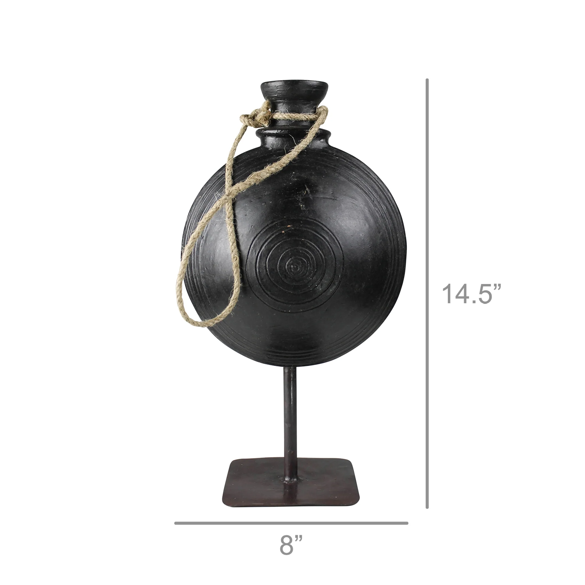 Bola Clay Pot on Stand - Medium By HomArt - Image 4