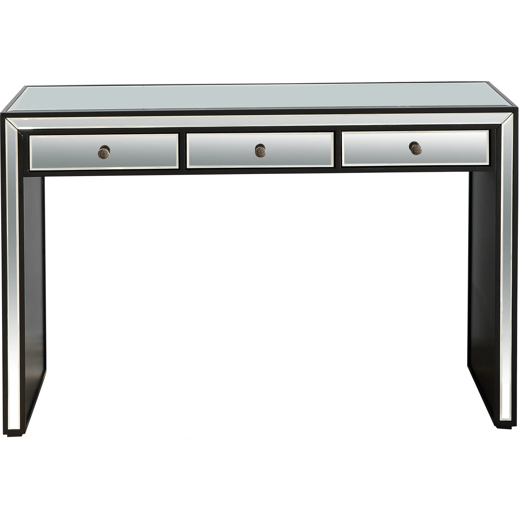 Bold and Black Console Table By Homeroots - Image 5