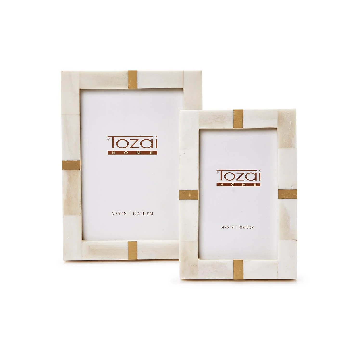 Bone and Brass Photo Frame Set Of 8 By Tozai Home - Image 4