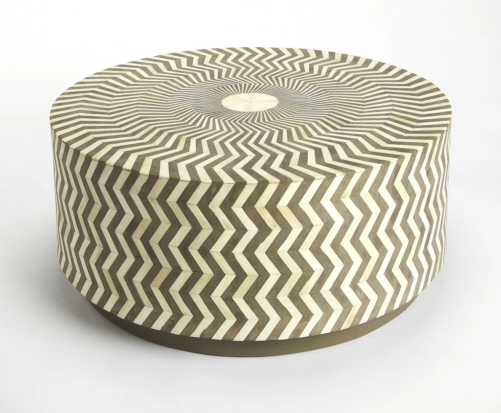 Bone Inlay Coffee Table By Homeroots - Image 3