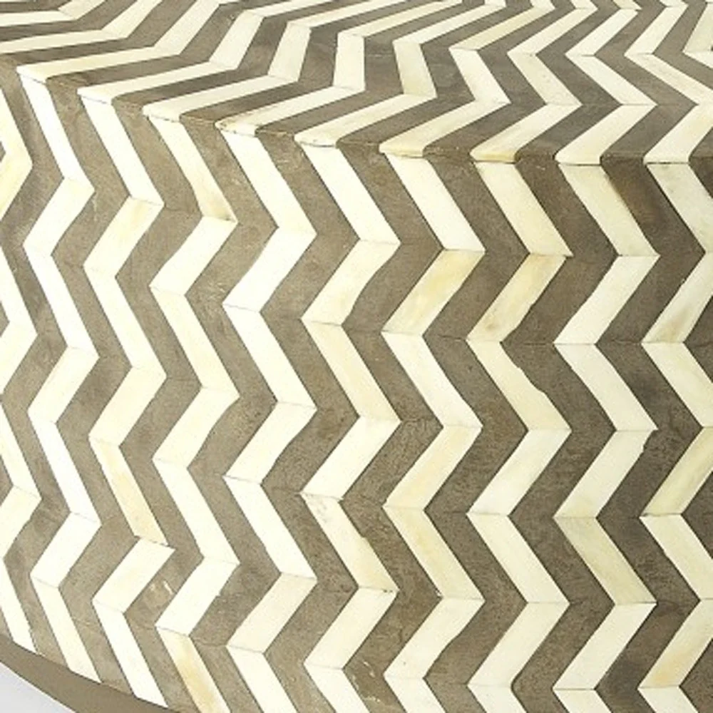 Bone Inlay Coffee Table By Homeroots - Image 5
