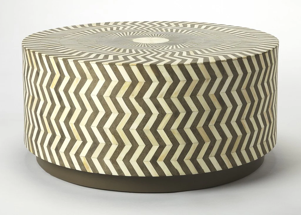 Bone Inlay Coffee Table By Homeroots - Image 6