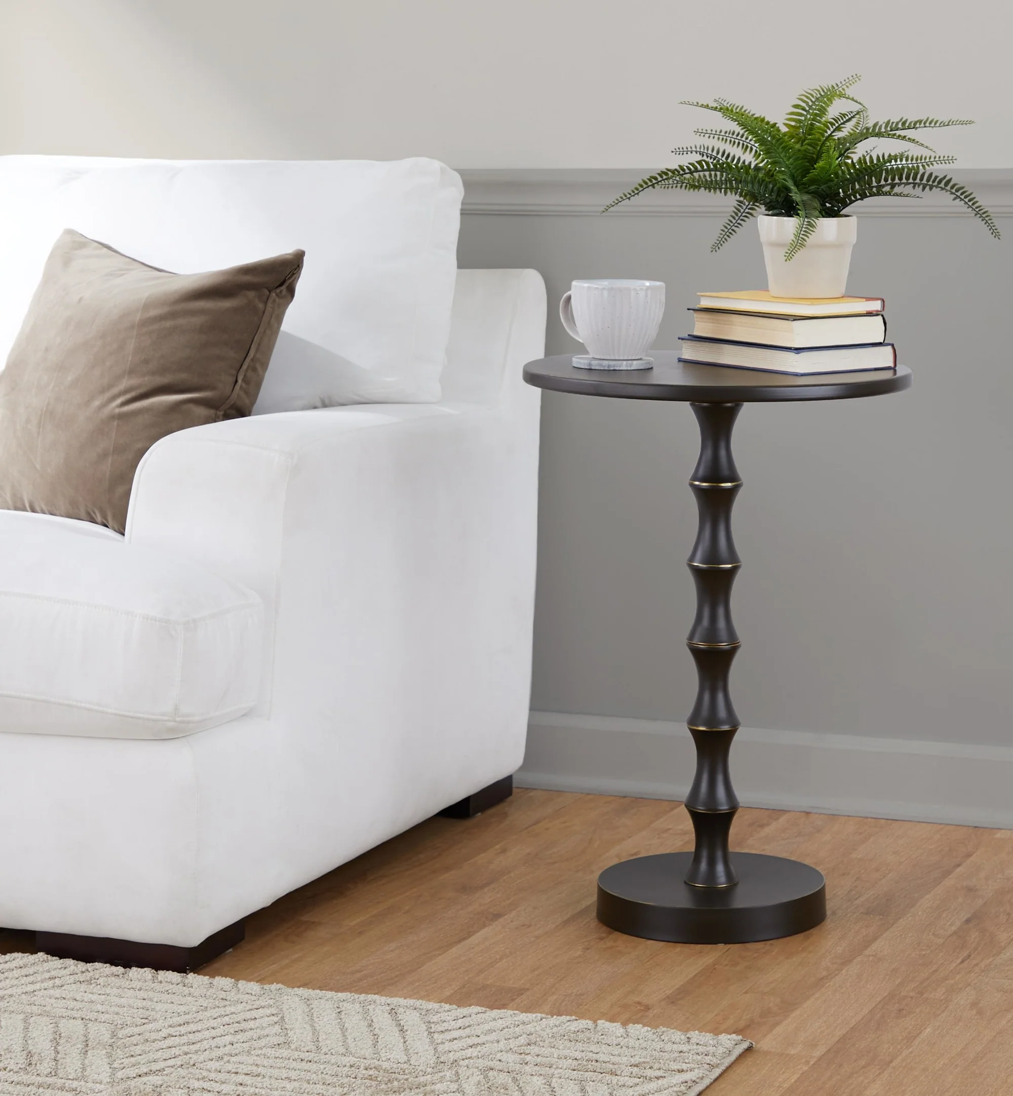 Bora 26.75" Metal Accent Table By LumiSource - TBS27-BORA ORB - Image 2