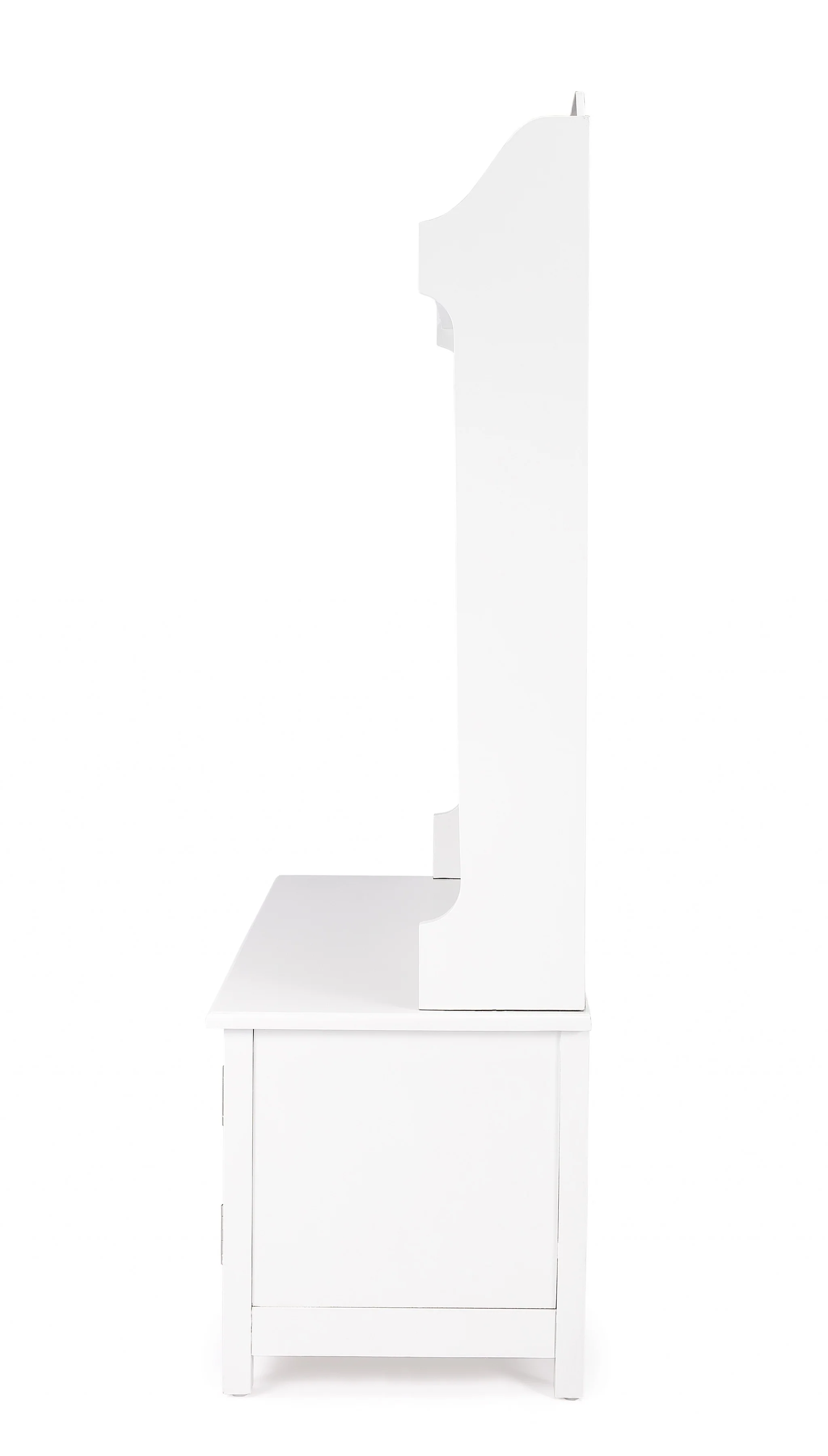 Borya White Hall Tree with Storage By Homeroots - Image 8
