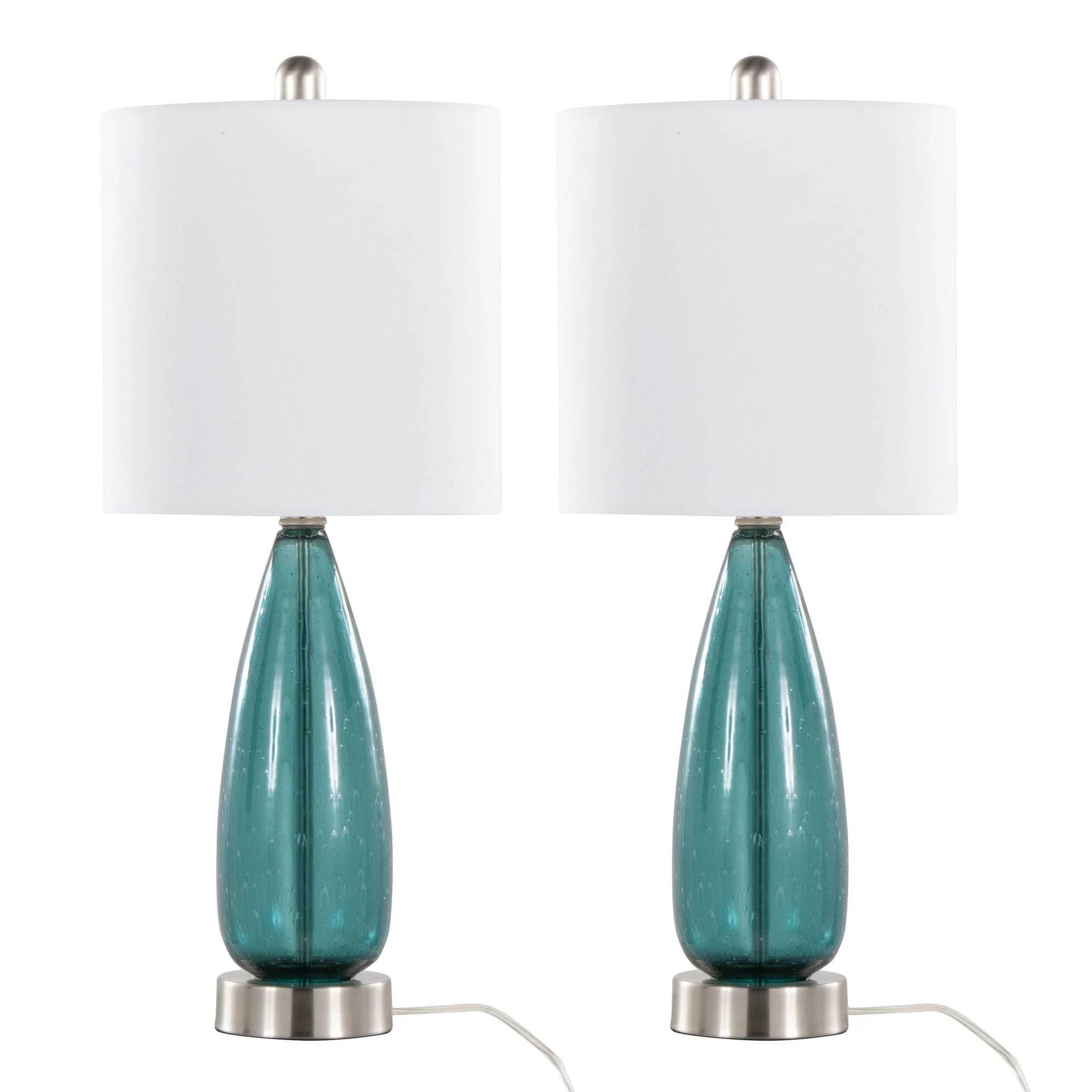 Bottega 22" Glass Accent Lamp - Set of 2 By LumiSource - GTG22-BTTGA BUBNIW2 - Image 3