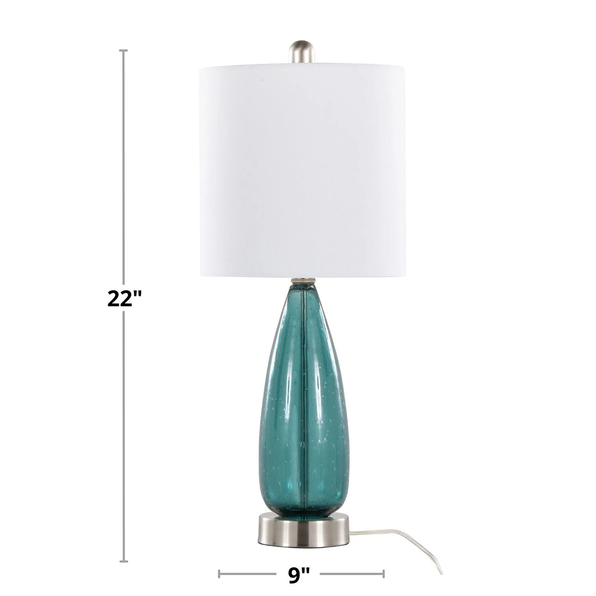 Bottega 22" Glass Accent Lamp - Set of 2 By LumiSource - GTG22-BTTGA BUBNIW2 - Image 7